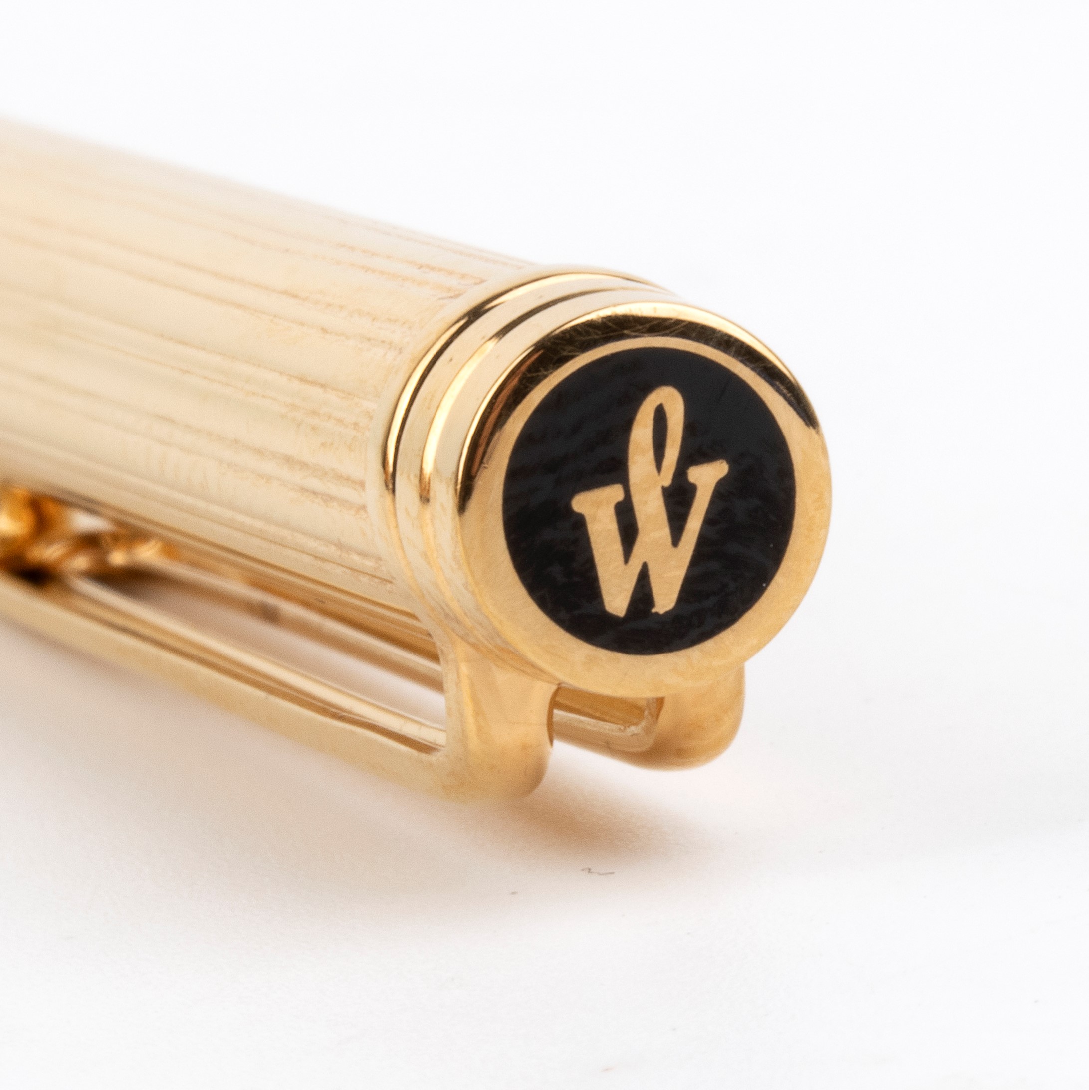 Waterman 502 - Waterman, Penna a sfera 502 con elementi placcati in oro