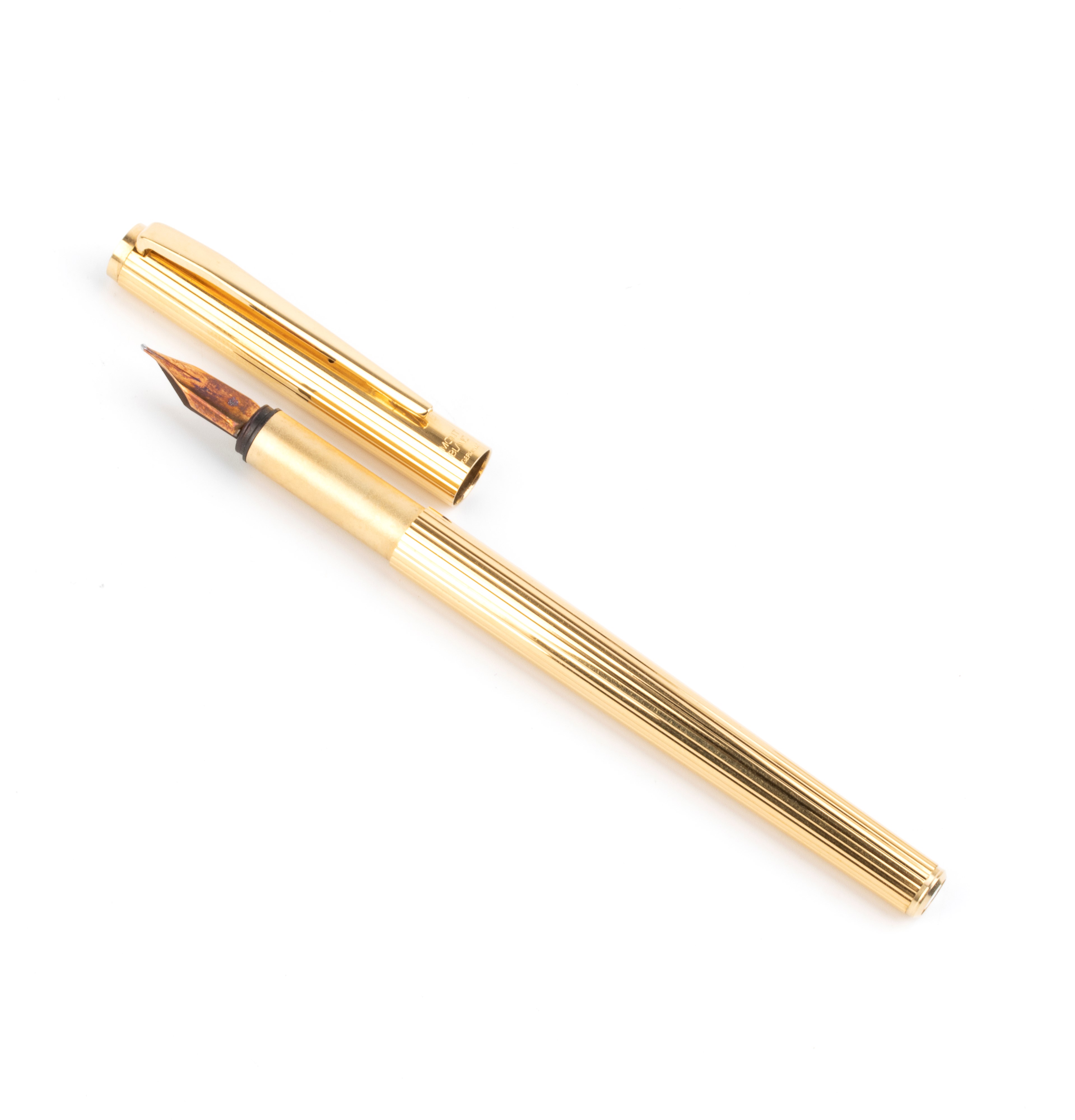 Montblanc - Penna stilografica Noblesse placcata in oro con pennino in oro 14k