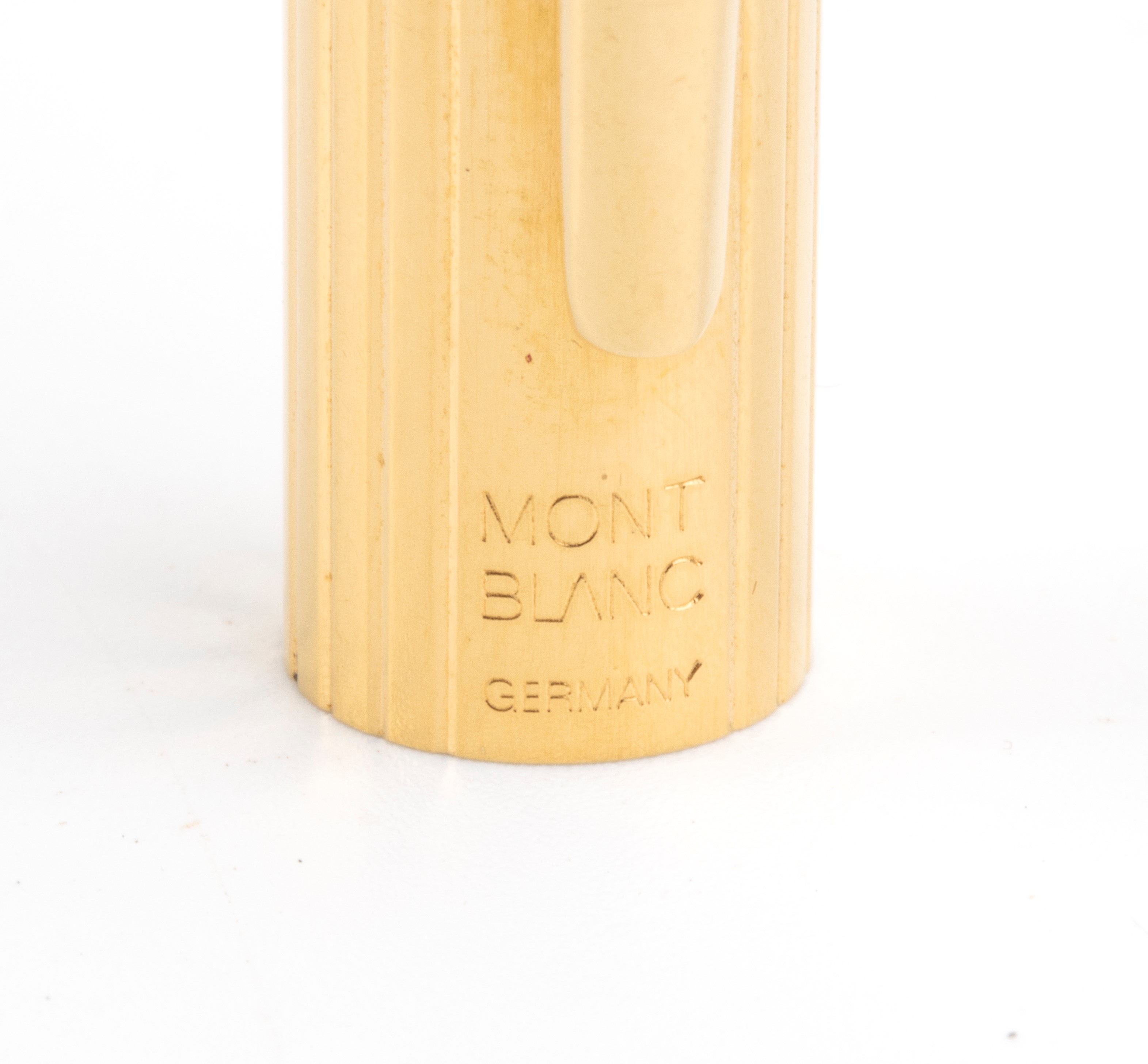 Montblanc - Penna stilografica Noblesse placcata in oro con pennino in oro 14k