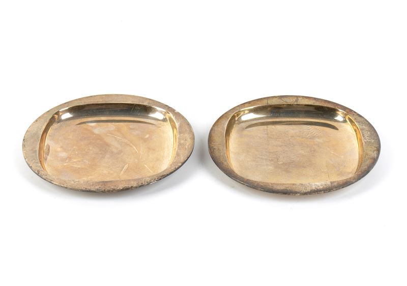 Bulgari - Coppia di piattini italiani in argento 950/1000 (1971)