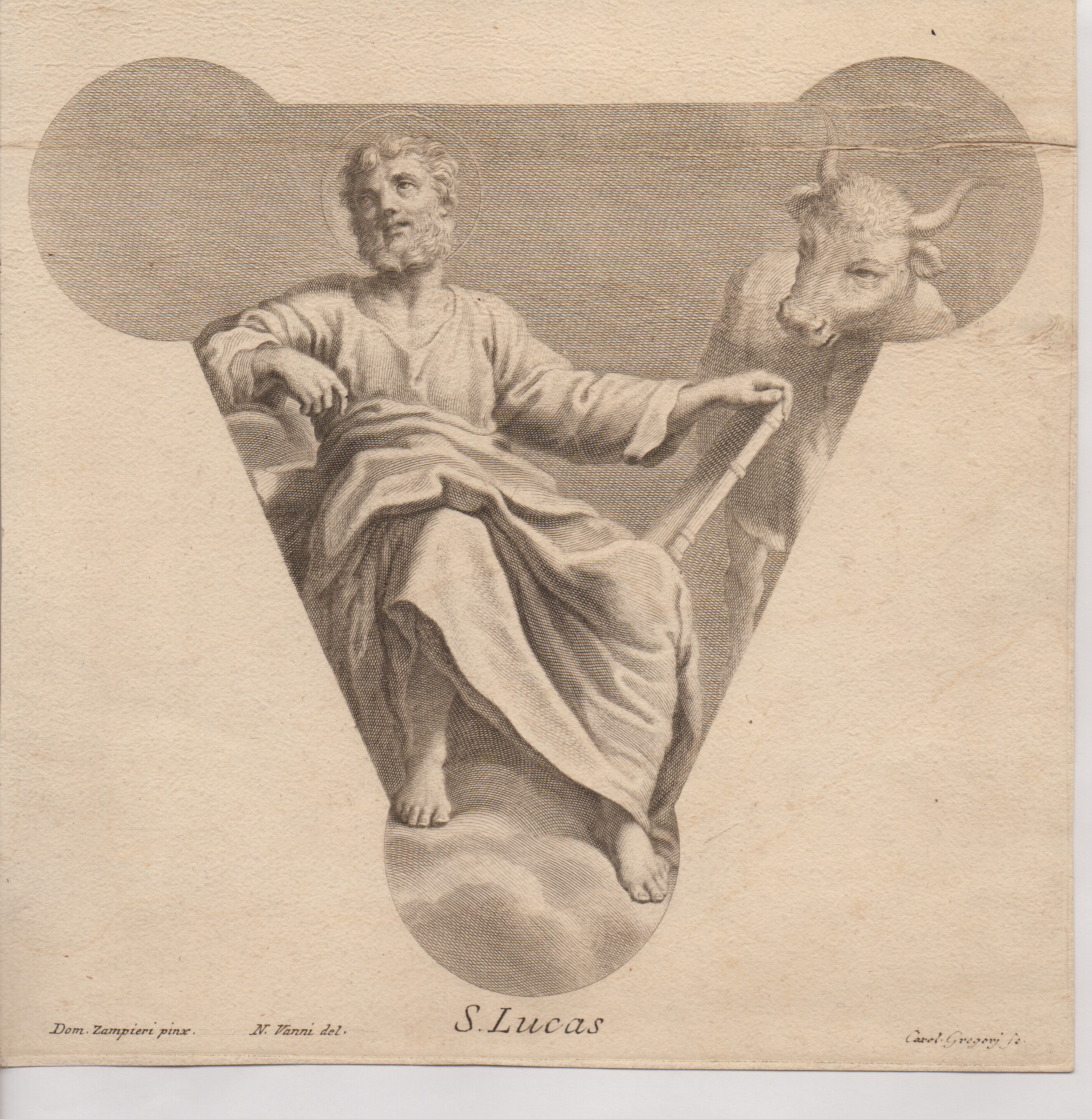 Carlo Bartolomeo Gregori - San Marco, San Matteo, San Giovanni e San Luca (quattro incisioni)