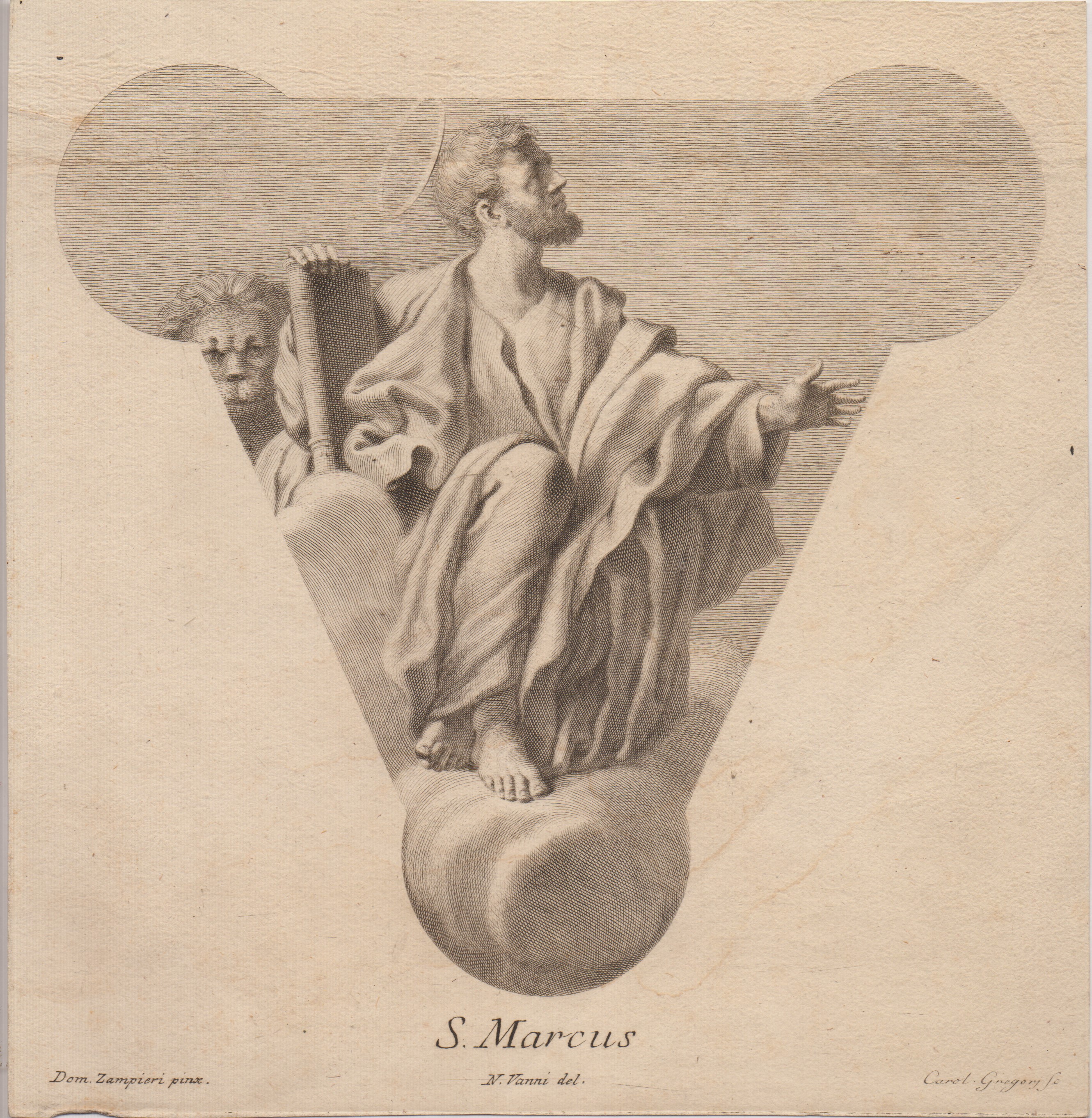 Carlo Bartolomeo Gregori - San Marco, San Matteo, San Giovanni e San Luca (quattro incisioni)