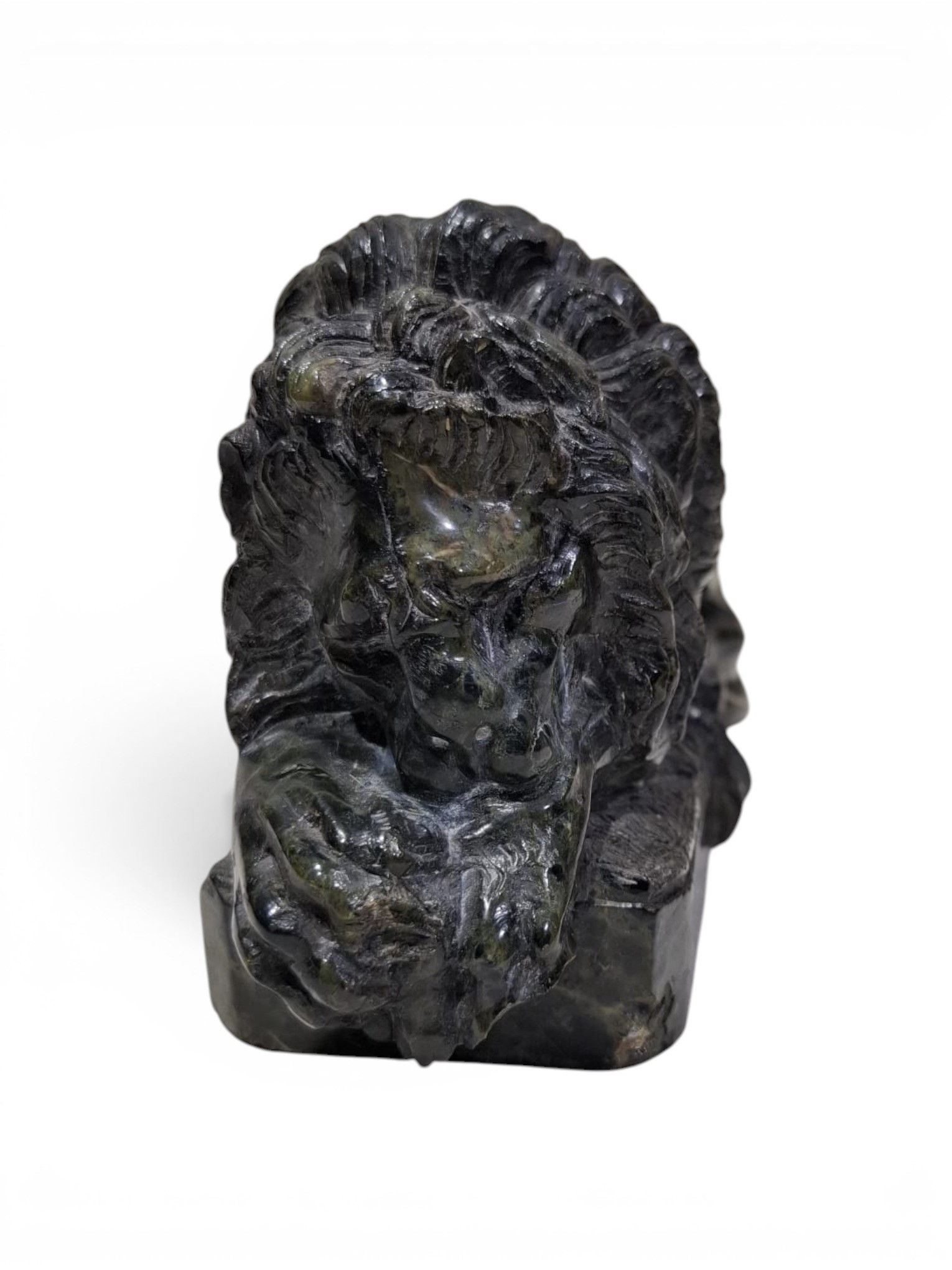 Leone, scultura in marmo, XIX secolo