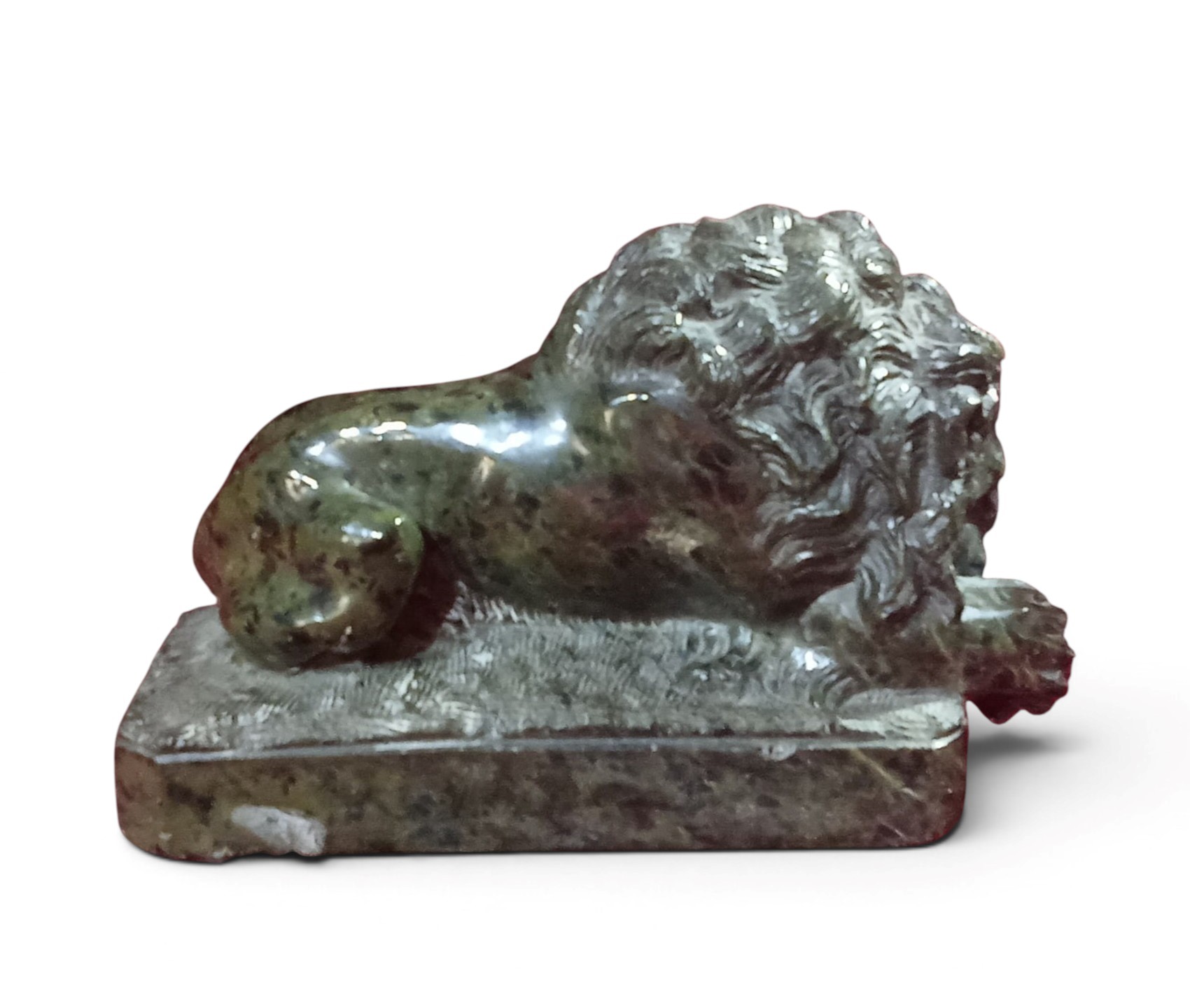 Leone, scultura in marmo, XIX secolo