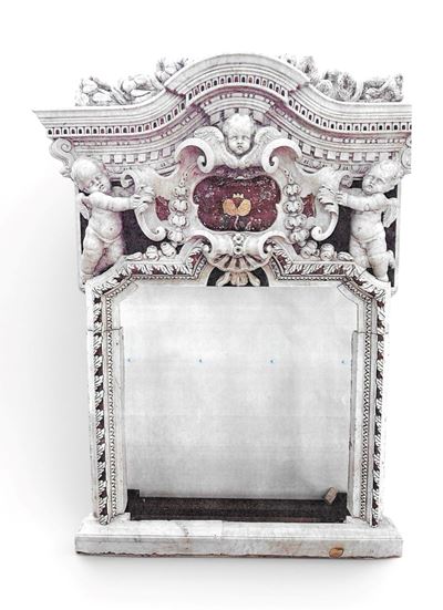 Sicilia, fine XVII secolo, Tabernacolo barocco in marmi policromi