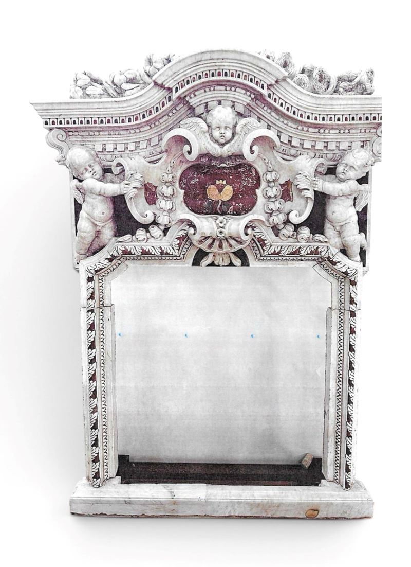 Sicilia, fine XVII secolo, Tabernacolo barocco in marmi policromi