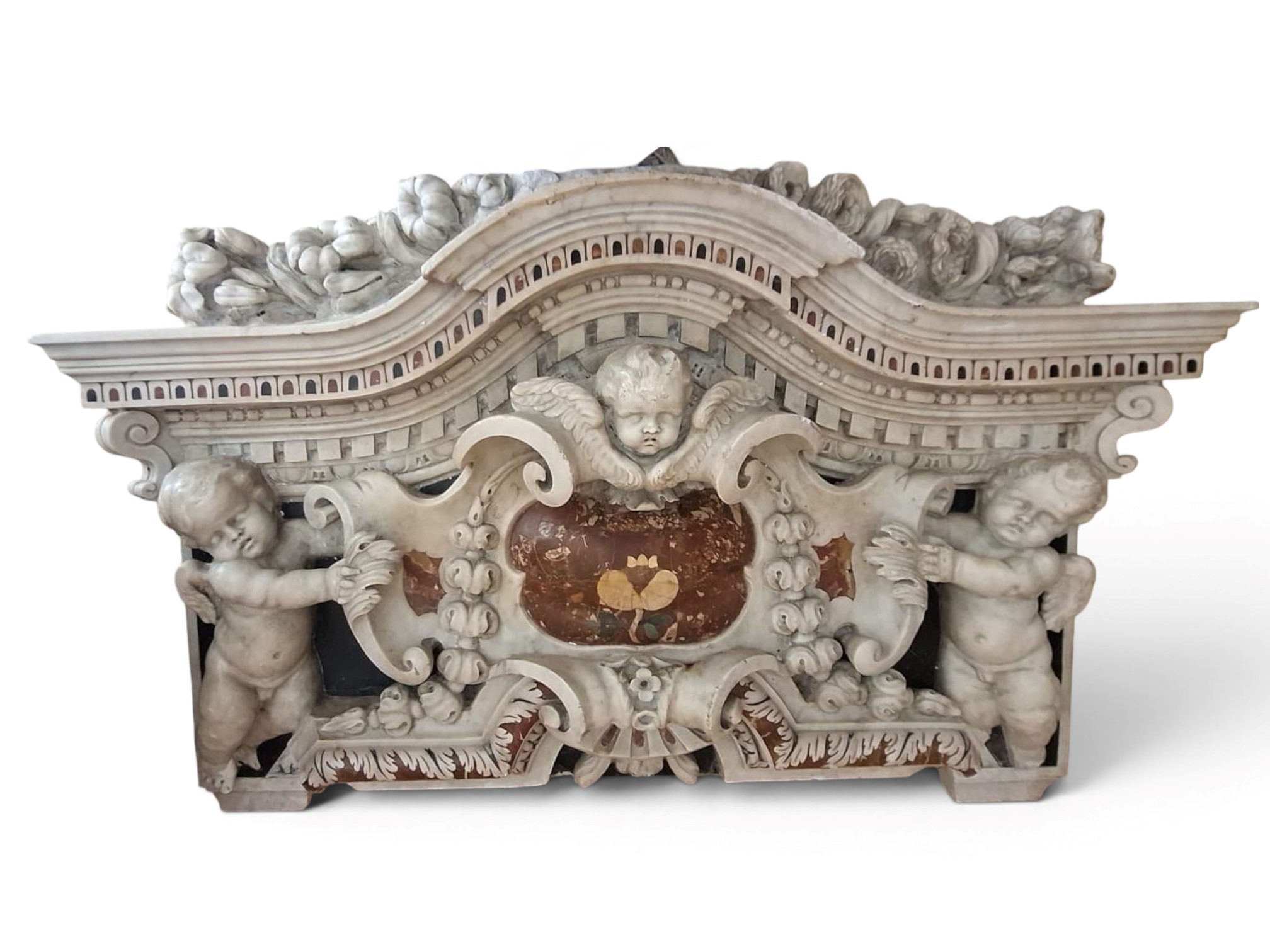 Sicilia, fine XVII secolo, Tabernacolo barocco in marmi policromi