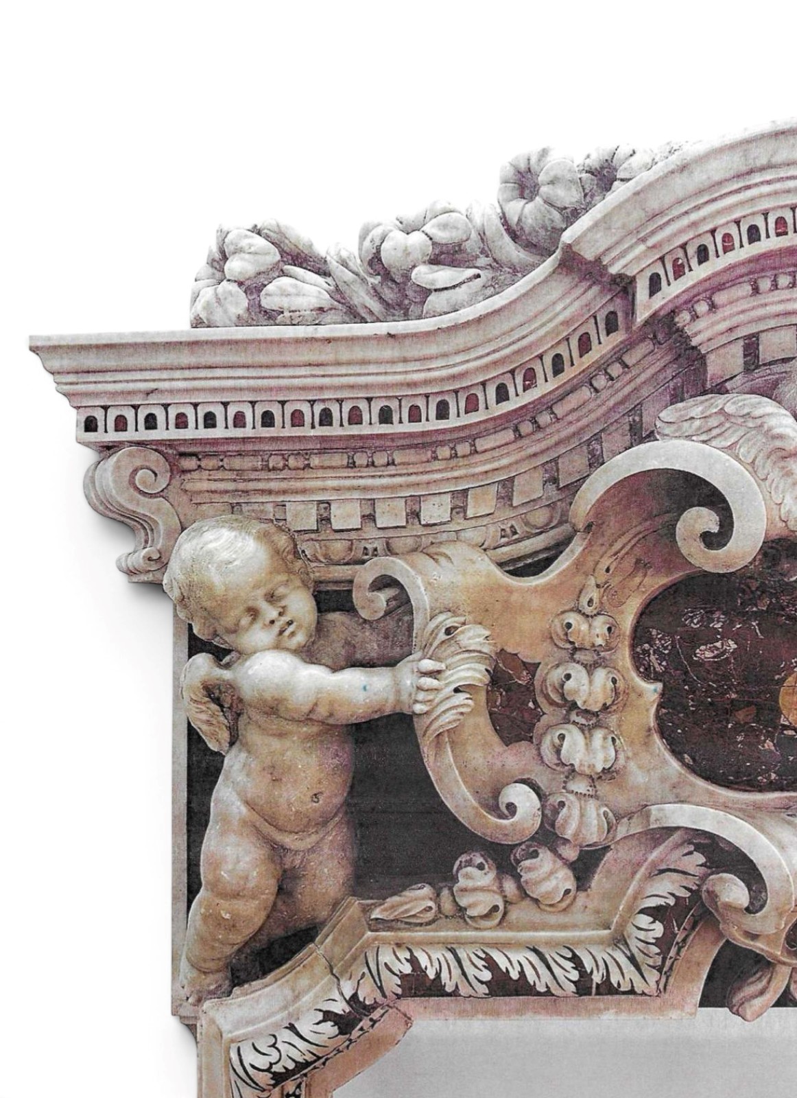 Sicilia, fine XVII secolo, Tabernacolo barocco in marmi policromi