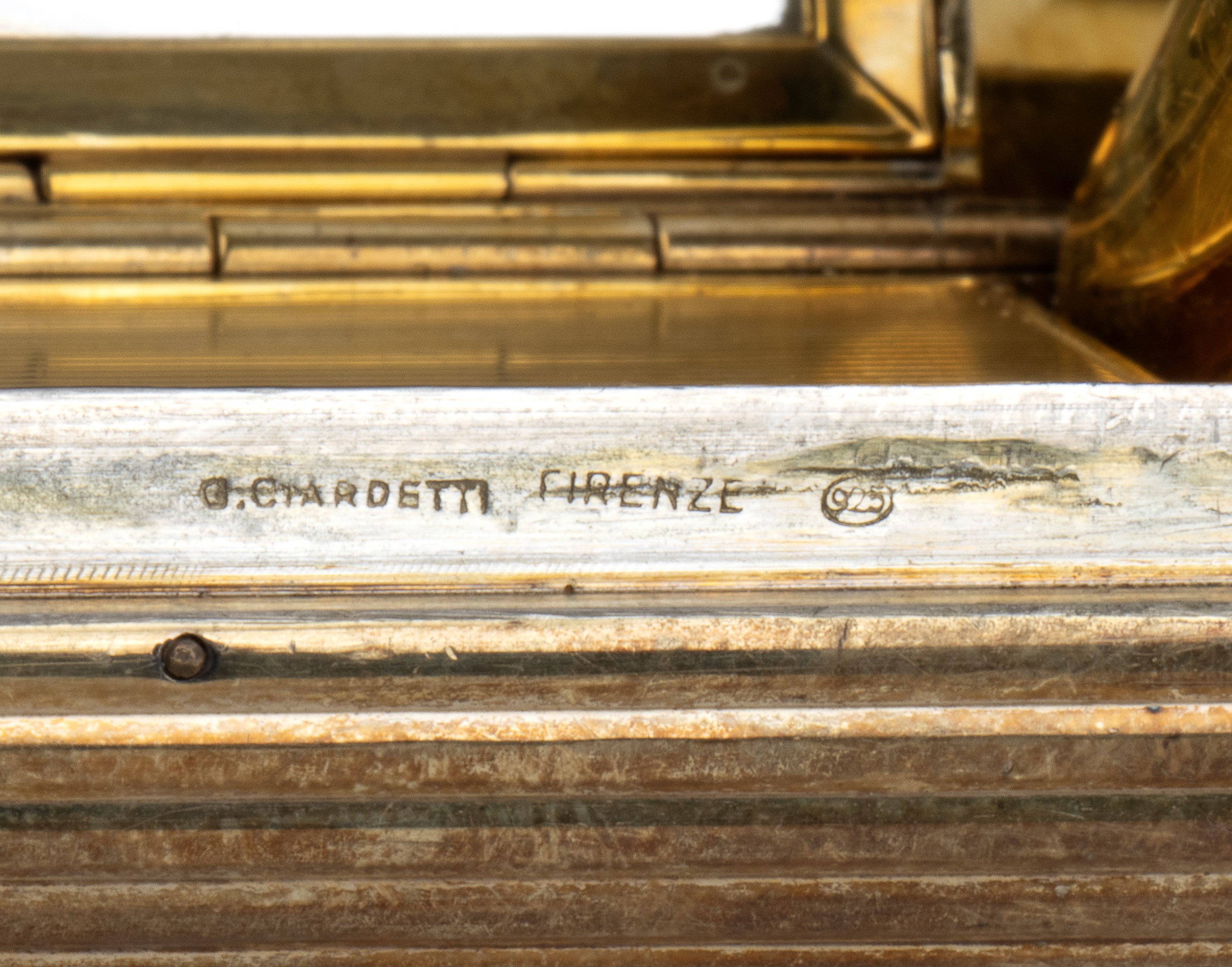G. Ciardetti, Necessaire da sera Art Déco in argento vermeil
