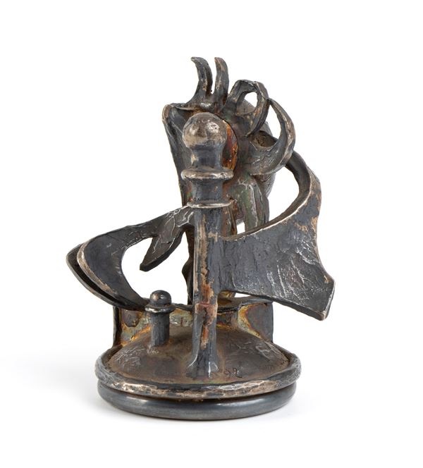 FAUSTO MARIA FRANCHI - Scultura Brutalista in argento