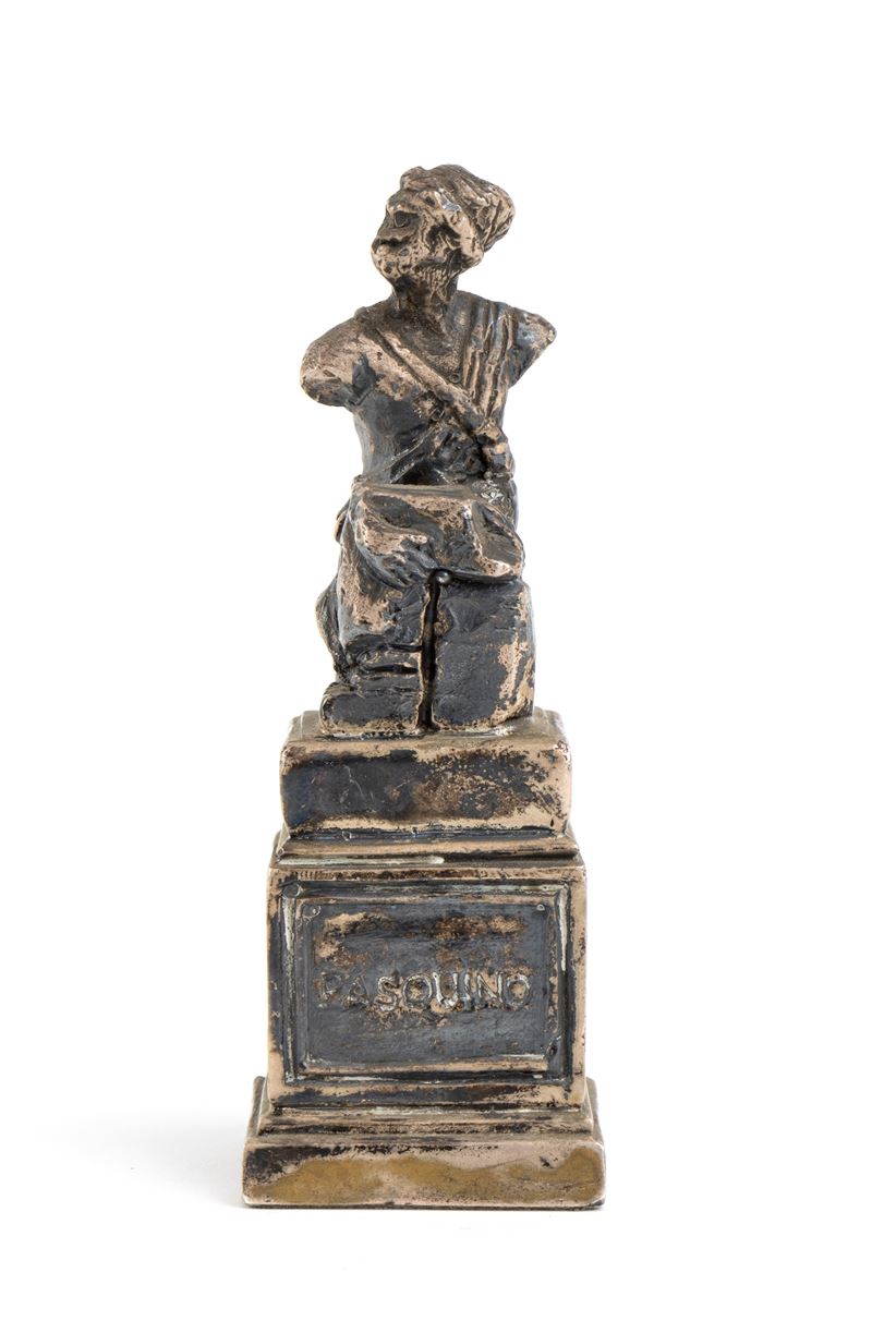 Lacchi Claudio (argentiere), Statua parlante di “Pasquino” in argento 925/1000