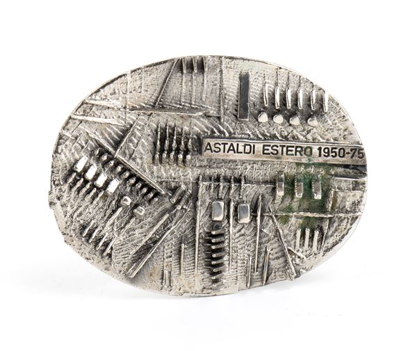 Commemorative silver plaque