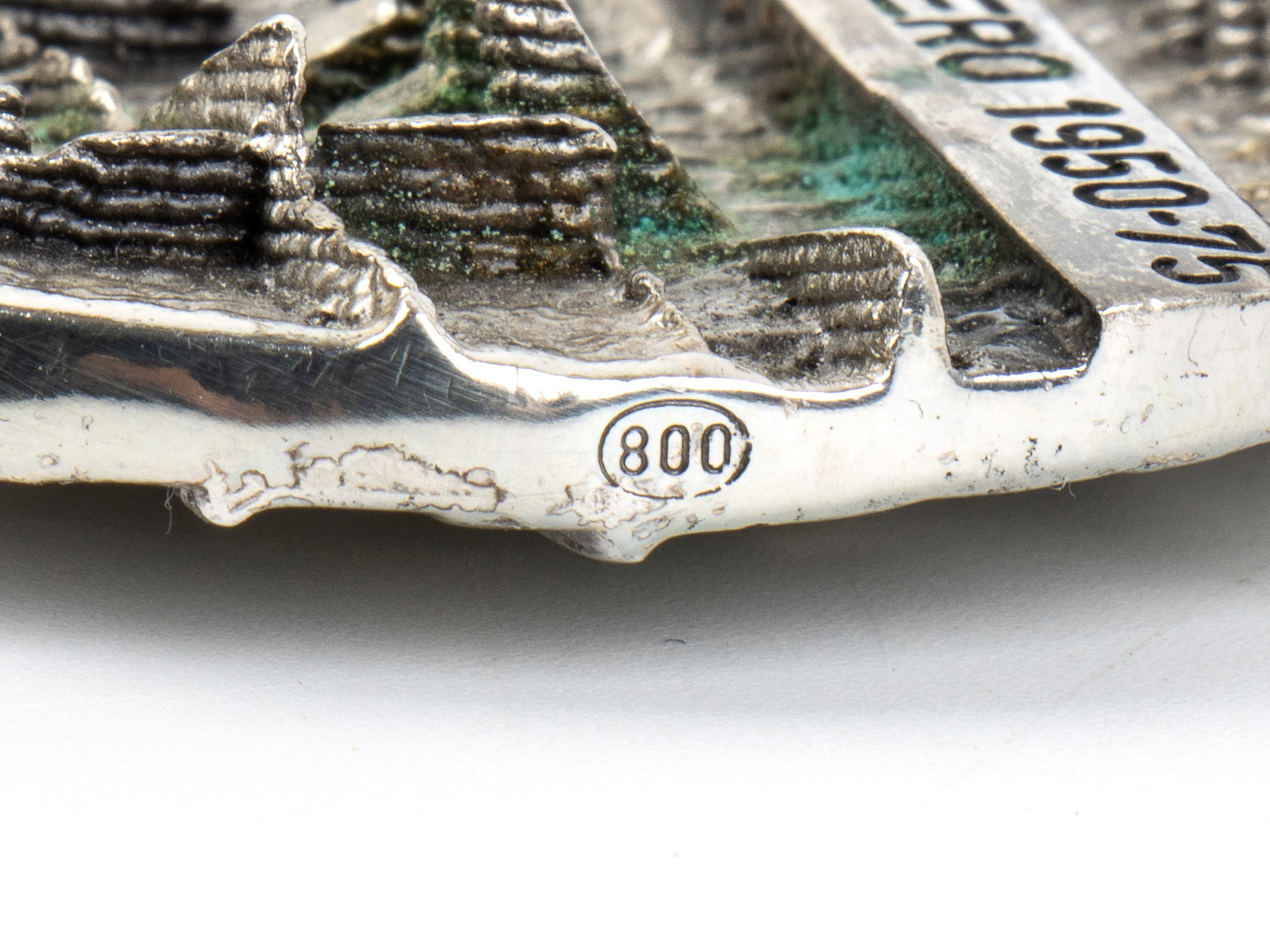 Arnaldo Pomodoro - Placca commemorativa in argento 800/1000