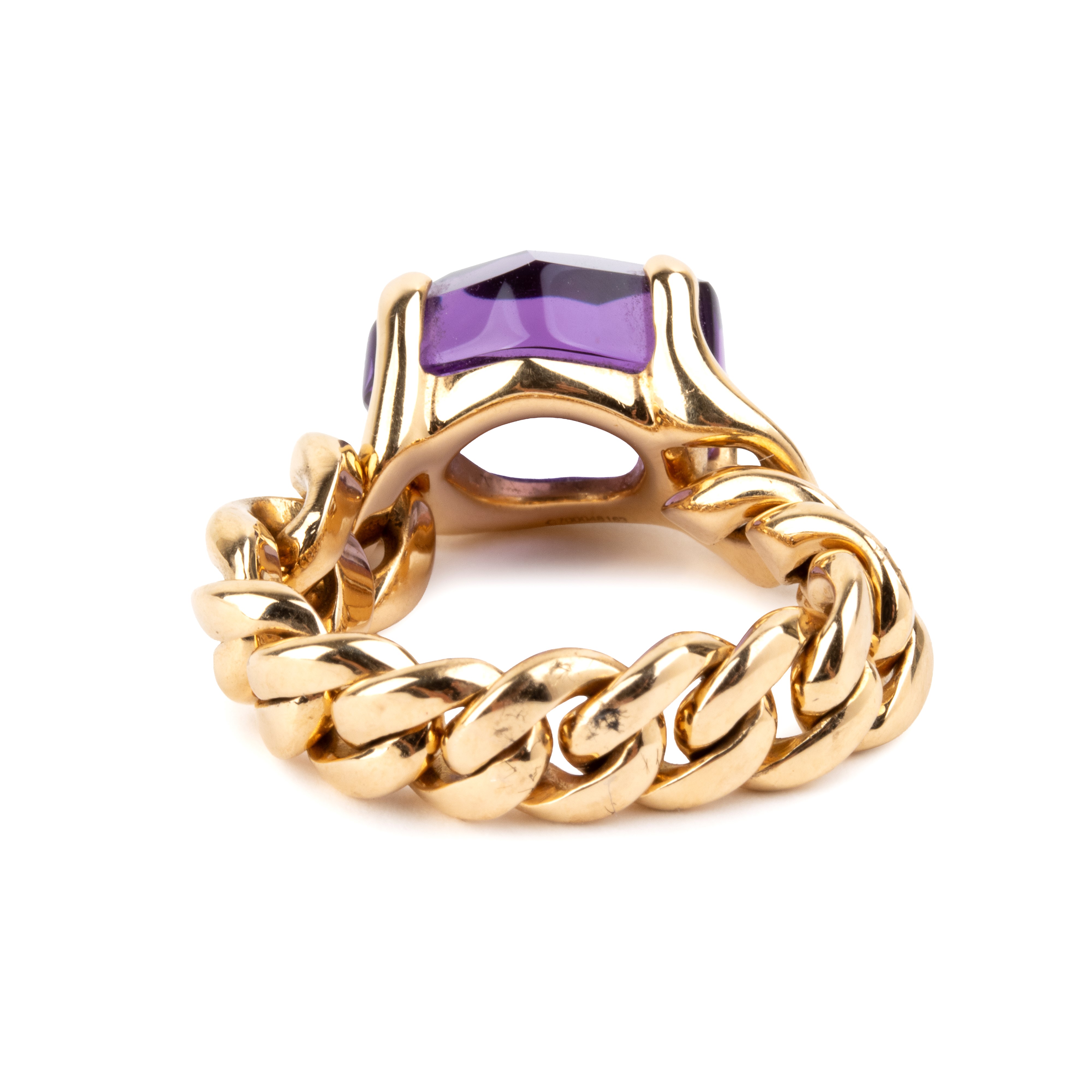 Pomellato - Anello in oro giallo 18k con ametista