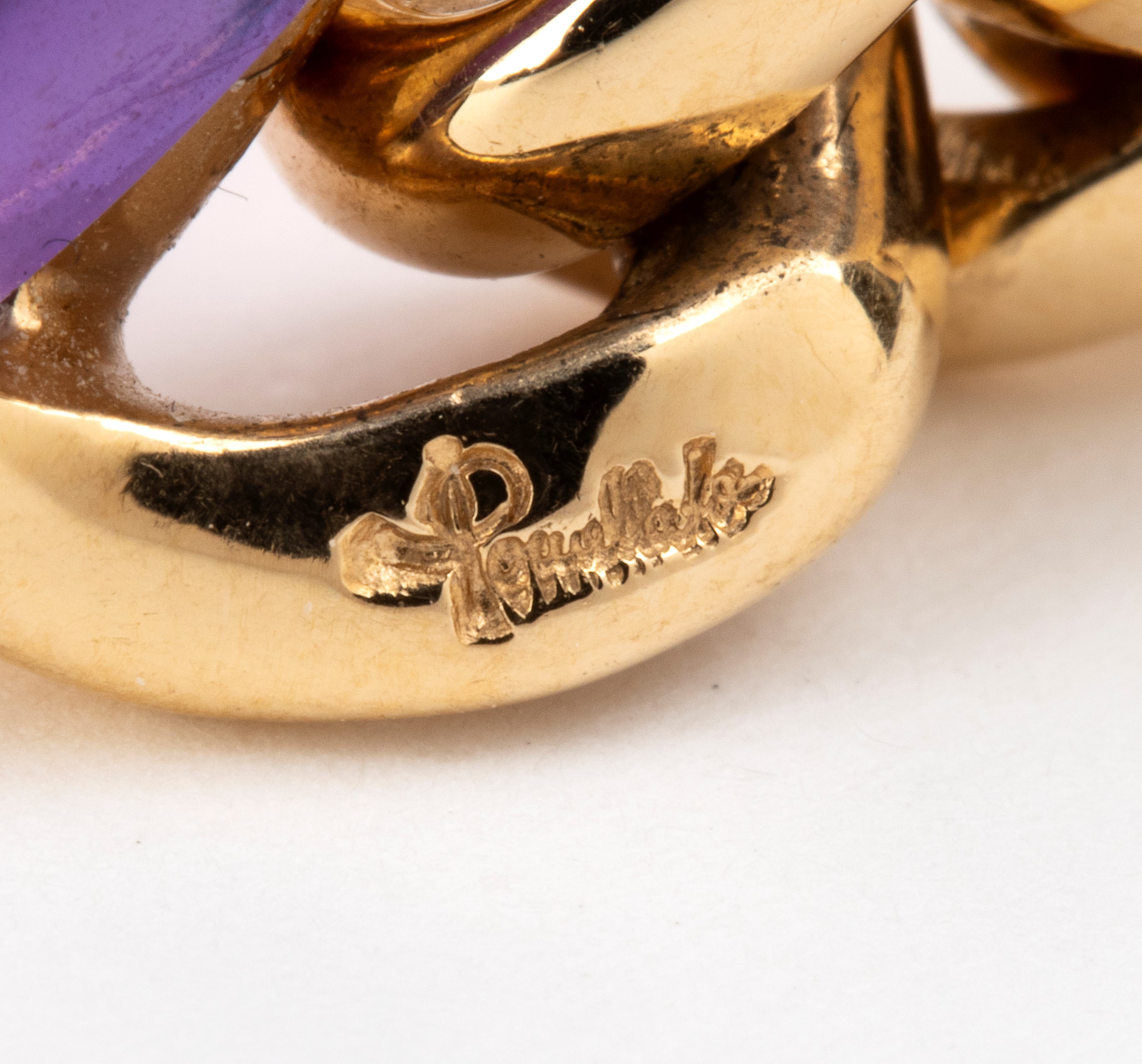 Pomellato - Anello in oro giallo 18k con ametista