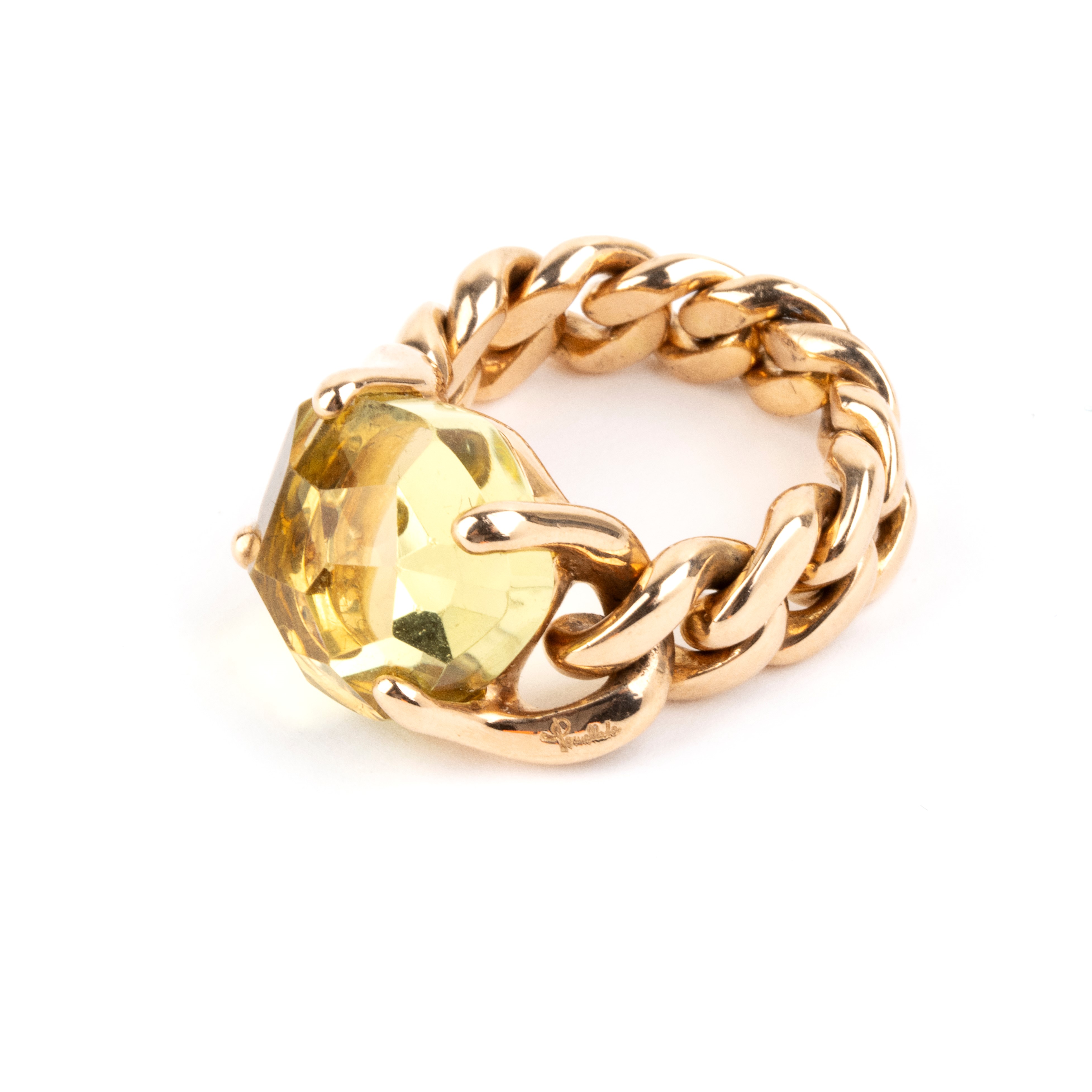 Pomellato - Anello in oro 18k con quarzo citrino