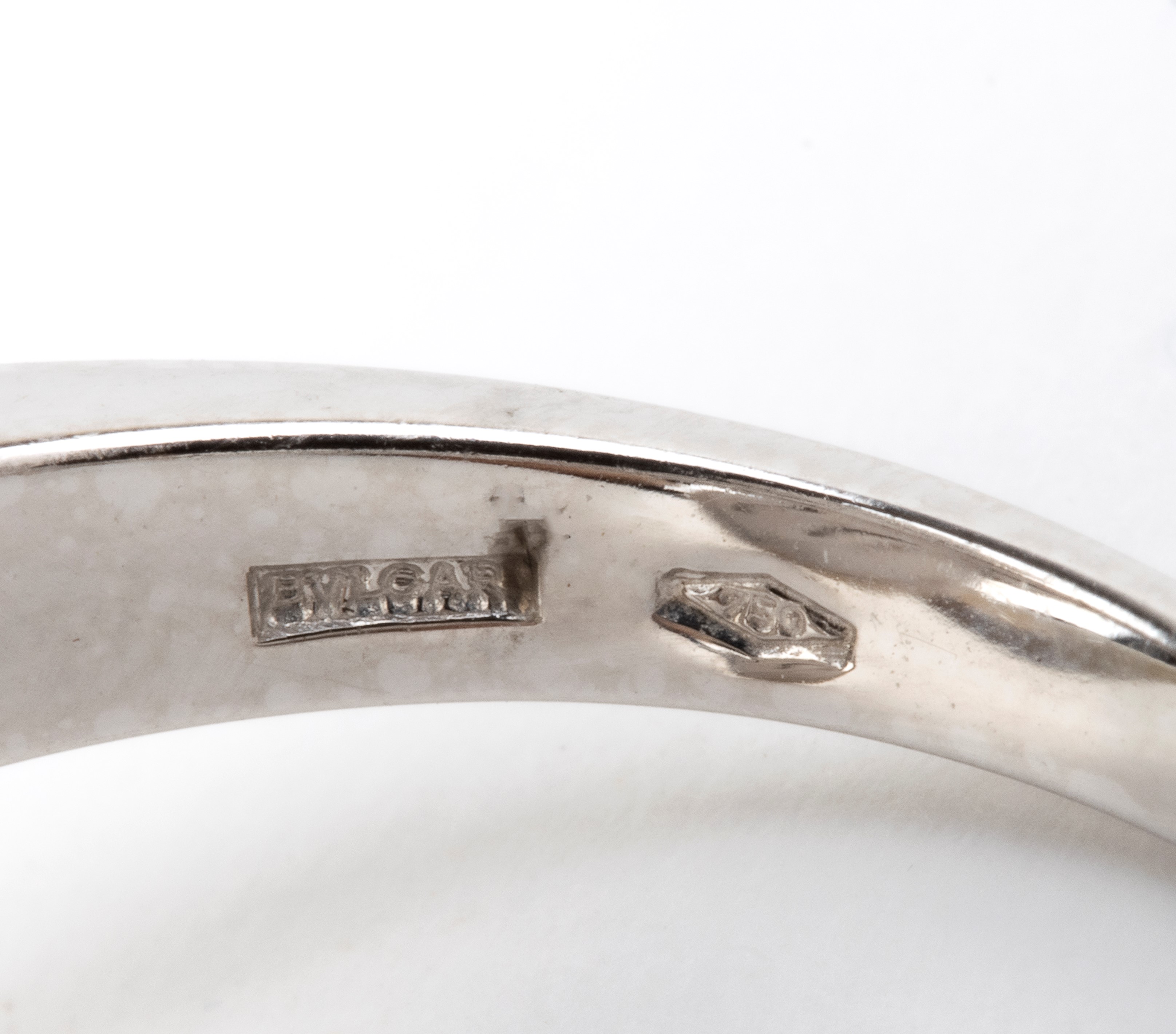 Bulgari - Anello in oro bianco 18k con cinque dischi mobili