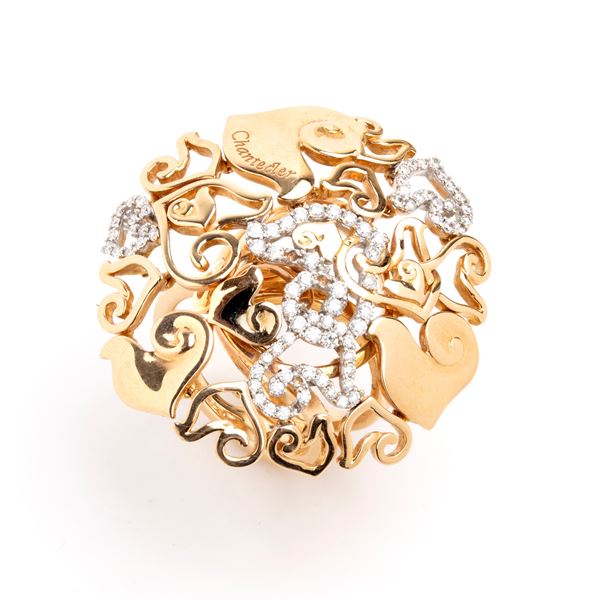 CHANTECLER - Anello in oro e diamanti       