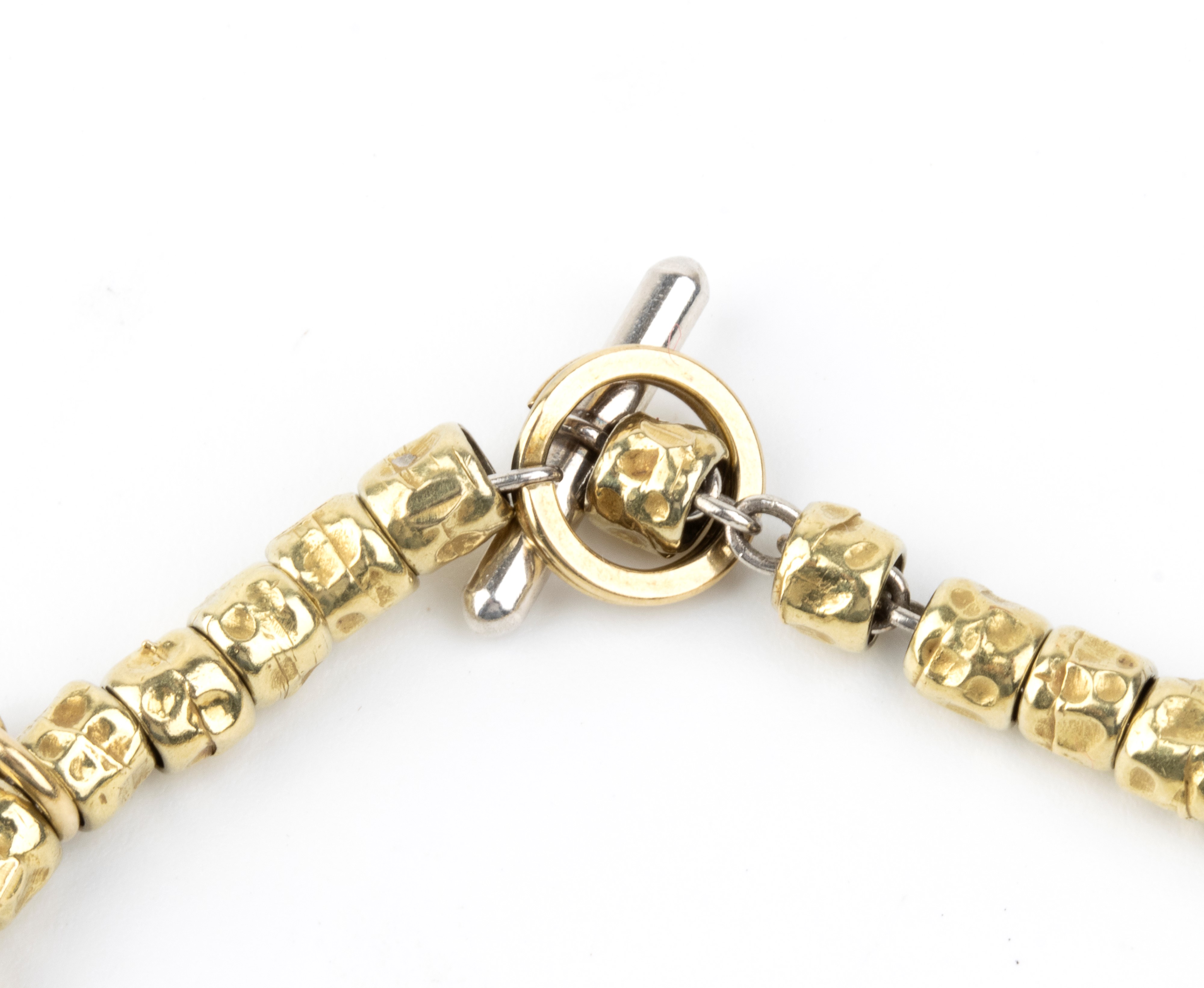 Dodo - Bracciale in oro giallo 18k e argento con cinque pendenti animali marini