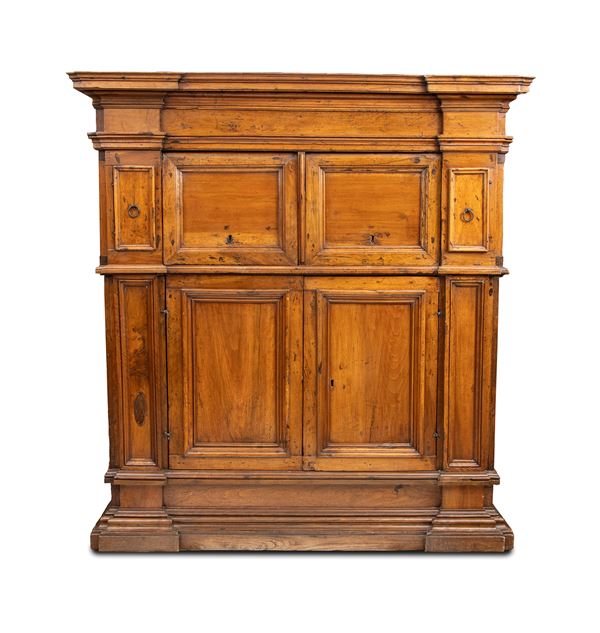 Two-section sideboard in solid walnut