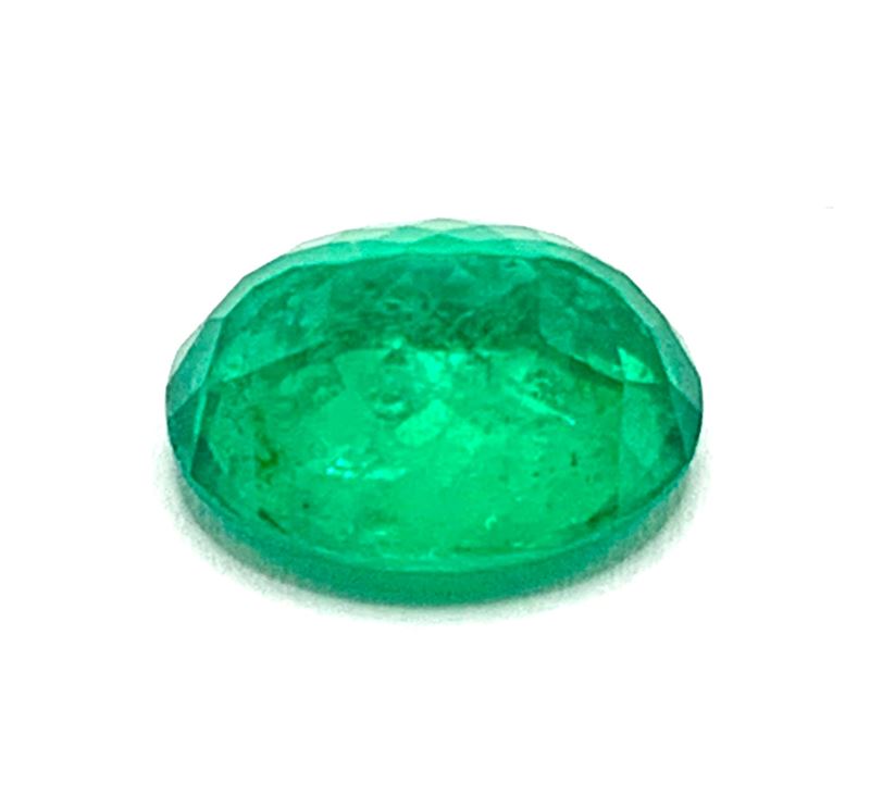 Smeraldo naturale, ovale con taglio composito (circa 4,05 ct), dal Brasile