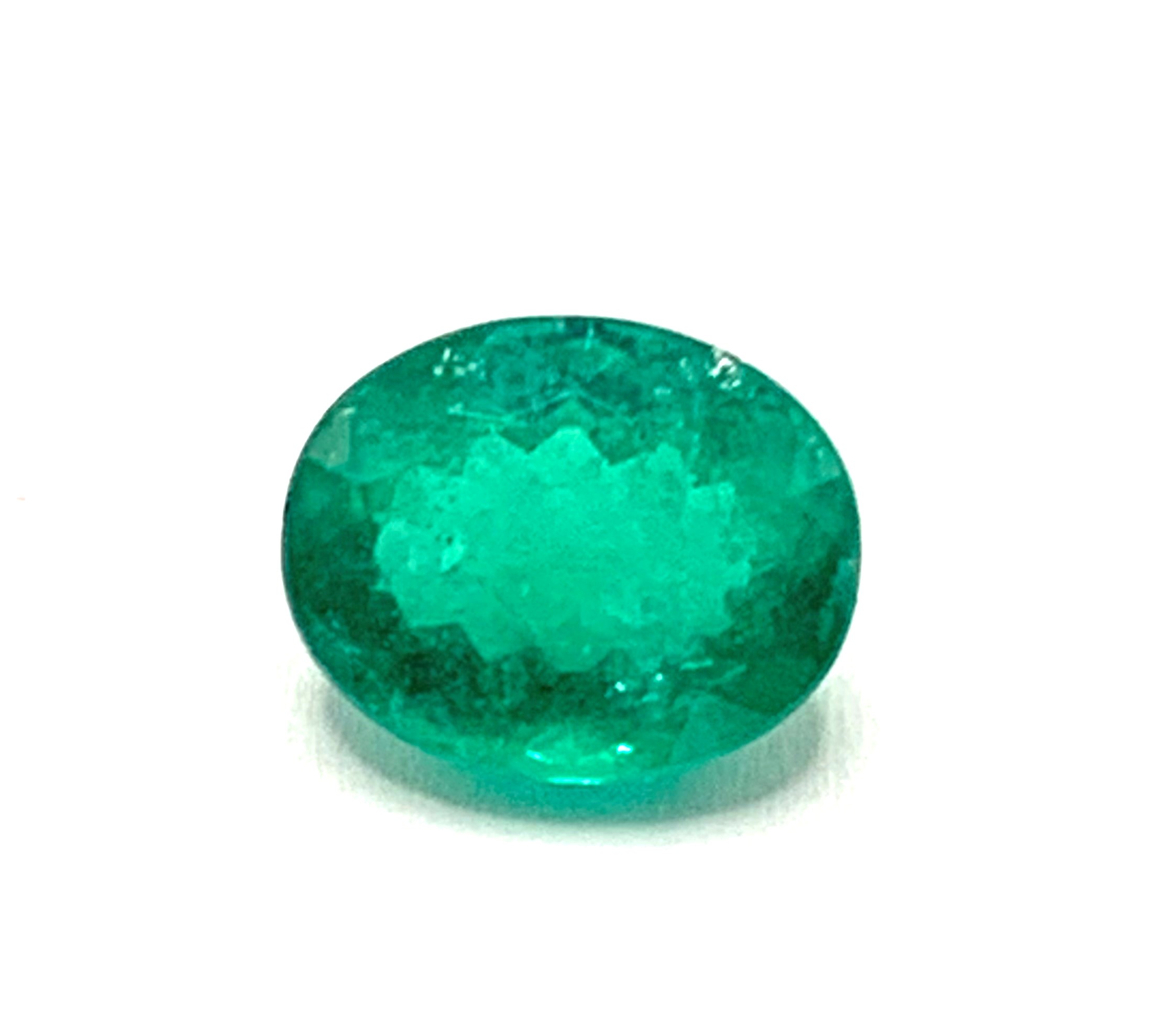 Smeraldo naturale, ovale con taglio composito (circa 4,05 ct), dal Brasile