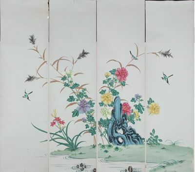 Dipinto decorativo, Guache su carta, Cina, inizio XX secolo