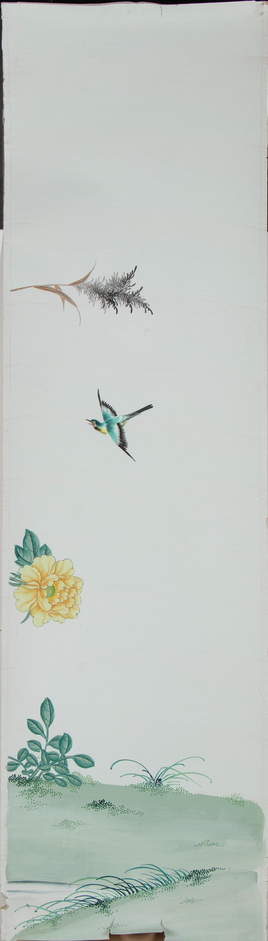Dipinto decorativo, Guache su carta, Cina, inizio XX secolo