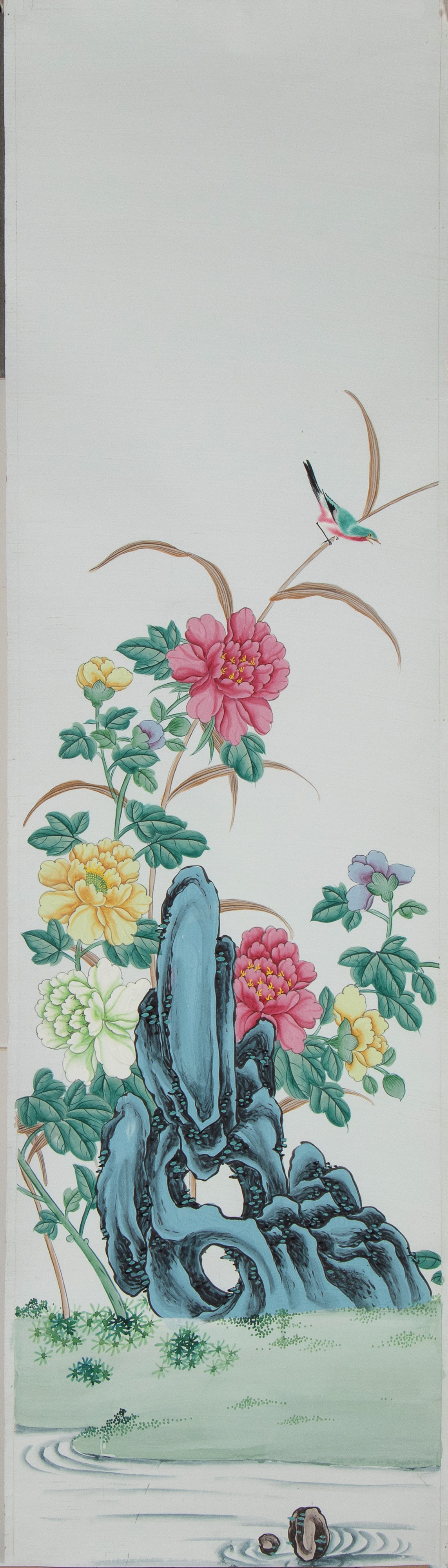 Dipinto decorativo, Guache su carta, Cina, inizio XX secolo