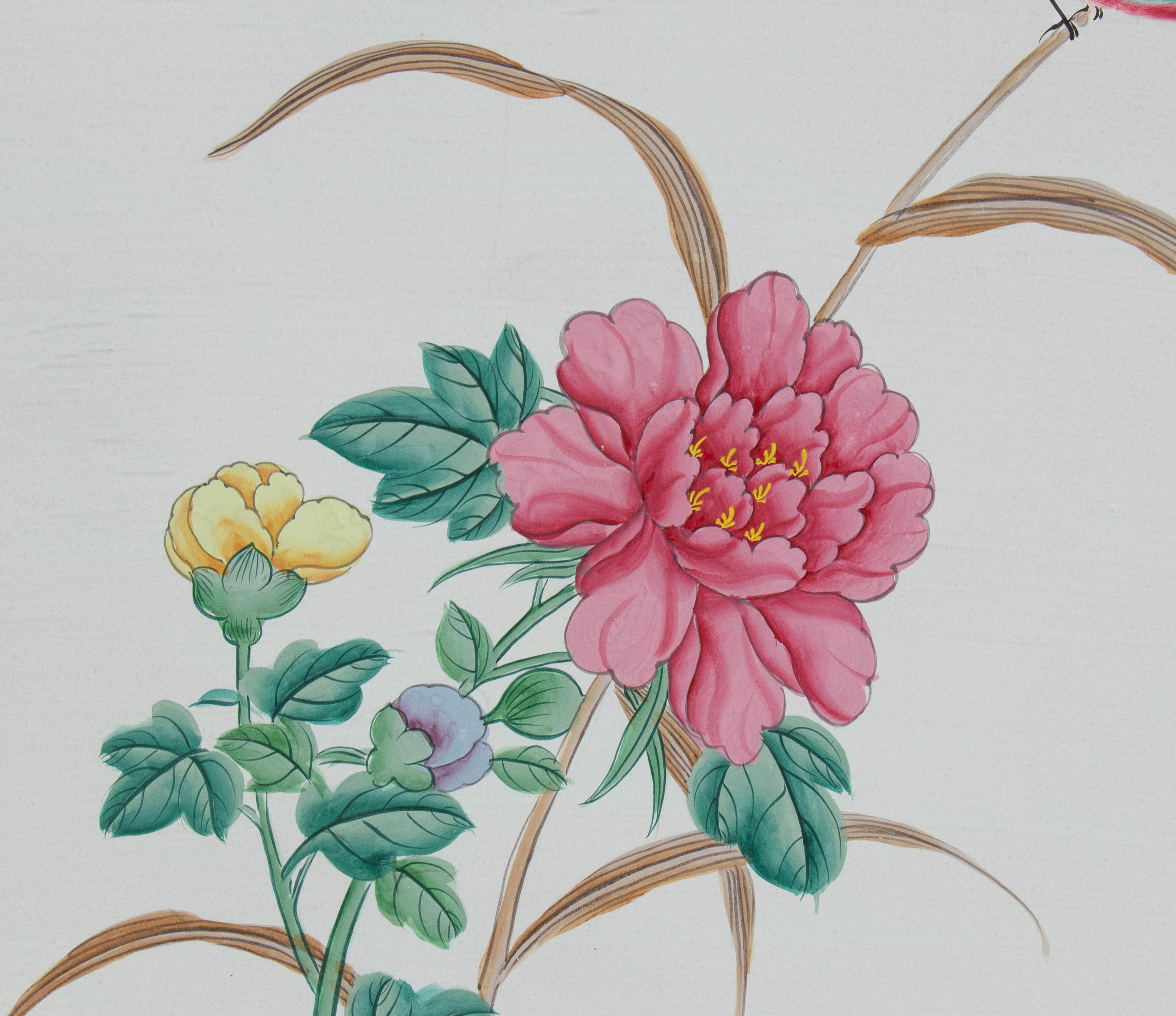Dipinto decorativo, Guache su carta, Cina, inizio XX secolo