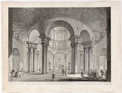 Veduta interna del Sepolcro di S. Costanza (oggi chiesa della medesima santa)