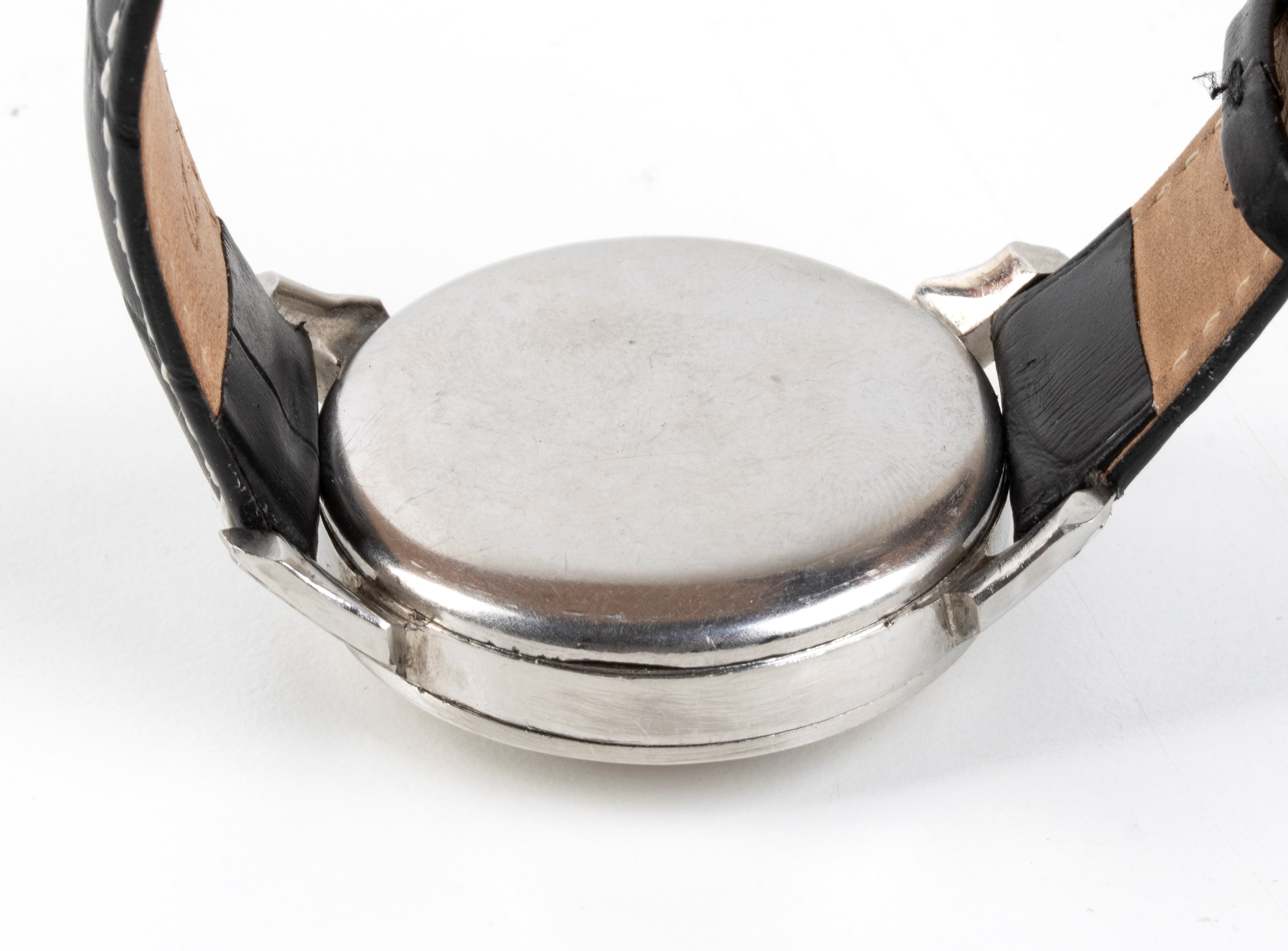 Orologio da polso cronografo, cassa in metallo, movimento Valjoux 22 a carica manuale (anni '70–'...