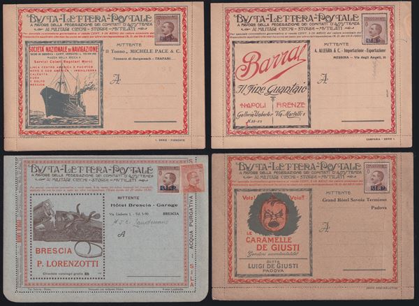 Kingdom - BLP 4 new envelopes with sender's overprints