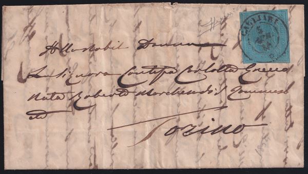 Sardinia - 2nd issue, 20 cents on letter.