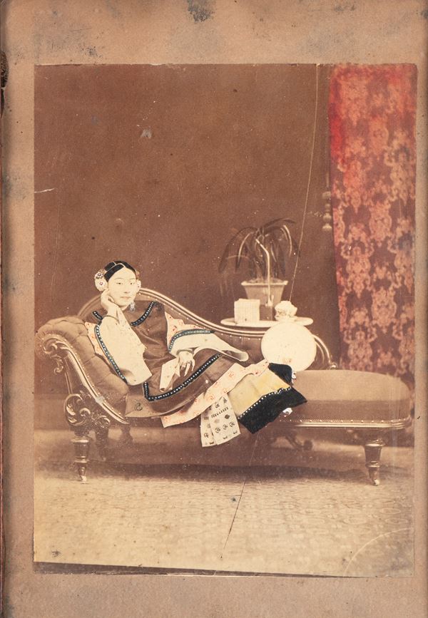 Photograph depicting a lady of the court. China, circa 1900.