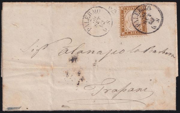 Kingdom - 10 cent. brown n.1c on letter