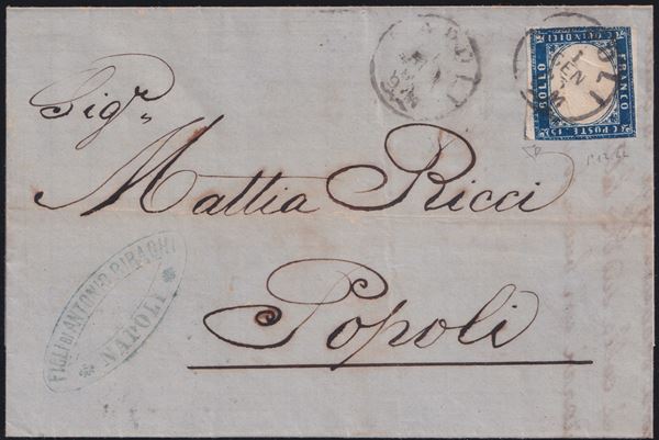 Regno - 15cent. ''tipo sardegna'' PRIMO GIRONO D'EMISSIONE 01.01.1863  - Asta FRANCOBOLLI E STORIA POSTALE - Bertolami Fine Art - Casa d'Aste
