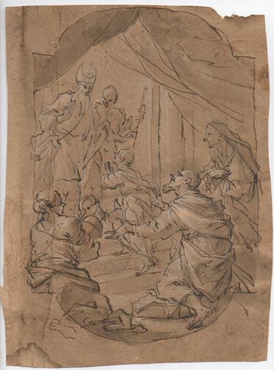Artista piemontese del XVIII secolo, Studio per Presentazione al Tempio