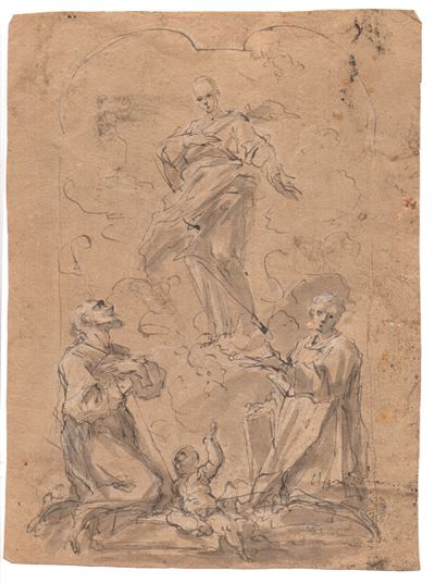 Artista piemontese del XVIII secolo, Studio per l’Assunzione della Vergine