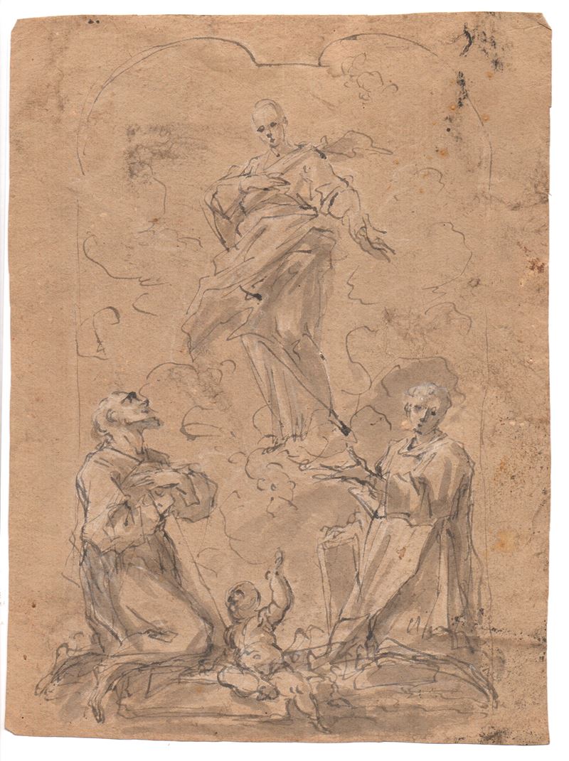 Artista piemontese del XVIII secolo, Studio per l’Assunzione della Vergine