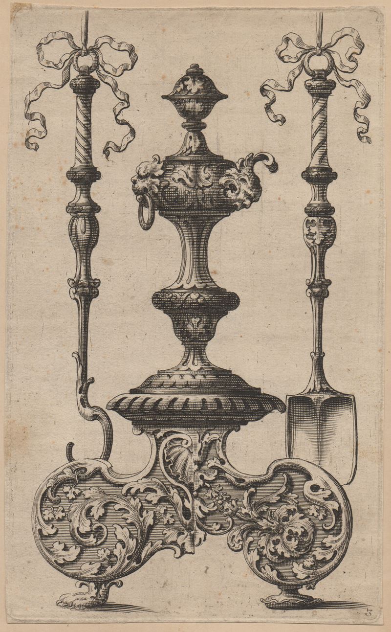 Leonhard II Heckenauer - Grande candelabro (tavola da suite di “Geridon”)