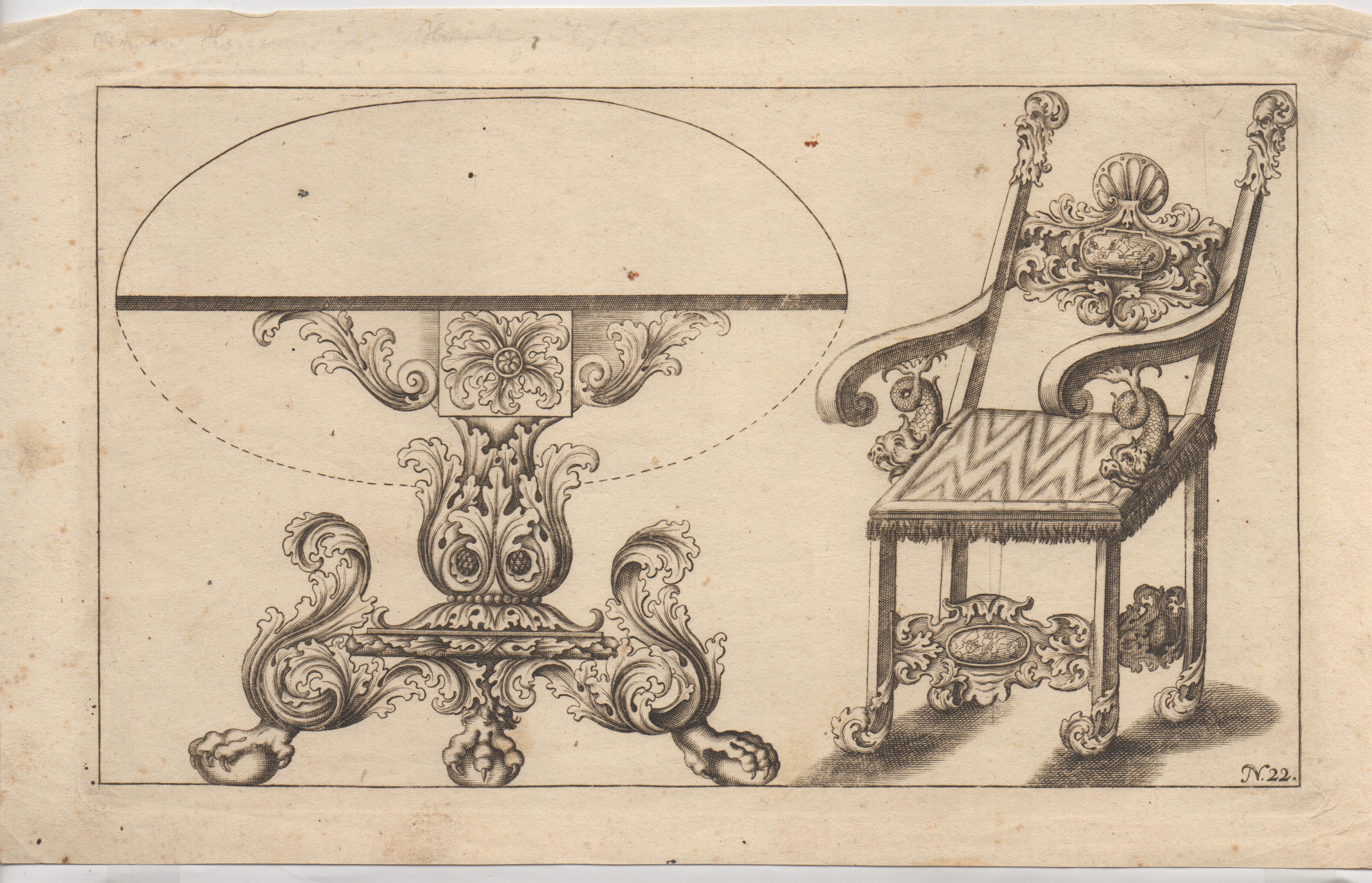 Leonhard II Heckenauer - Grande candelabro (tavola da suite di “Geridon”)