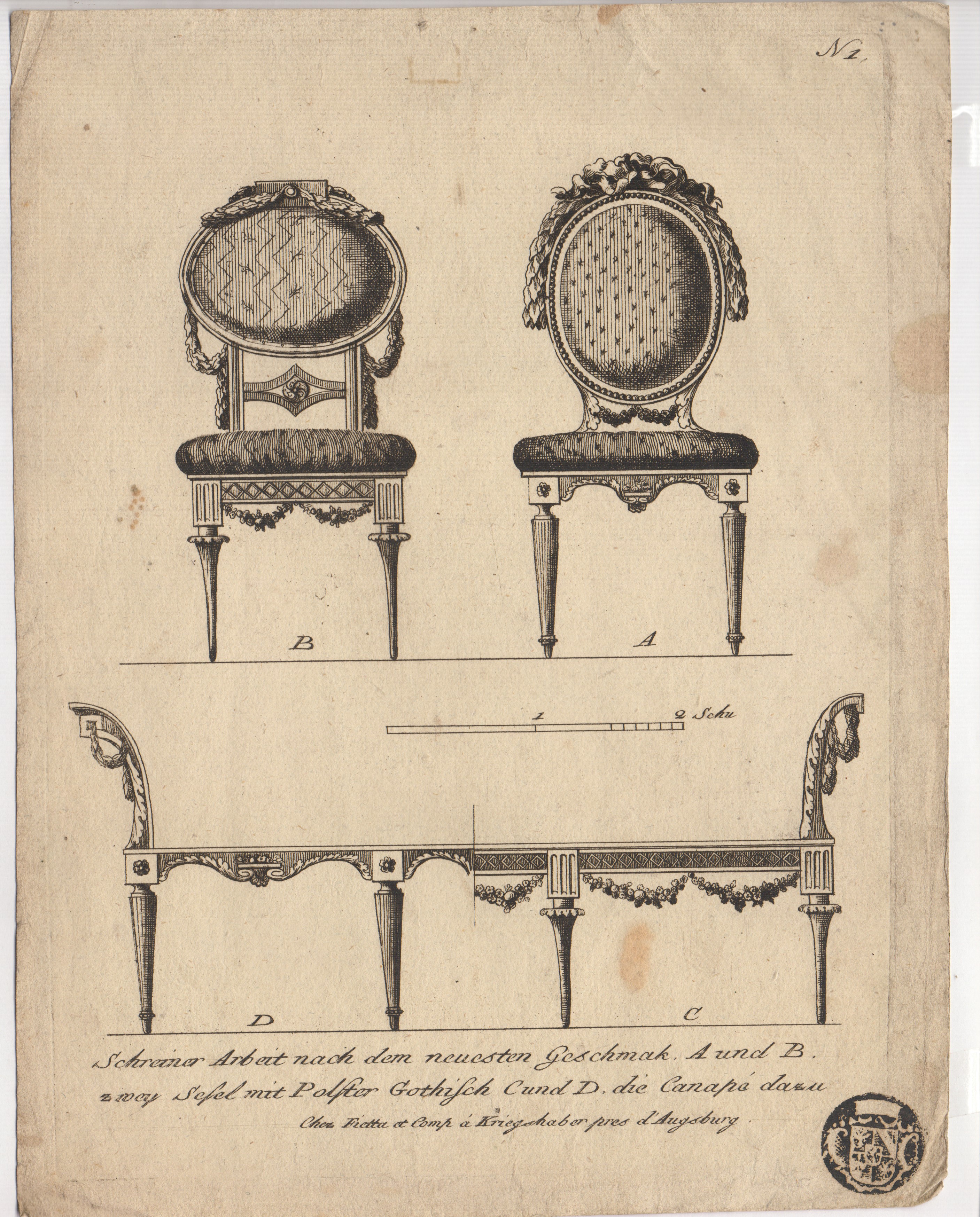 Leonhard II Heckenauer - Grande candelabro (tavola da suite di “Geridon”)