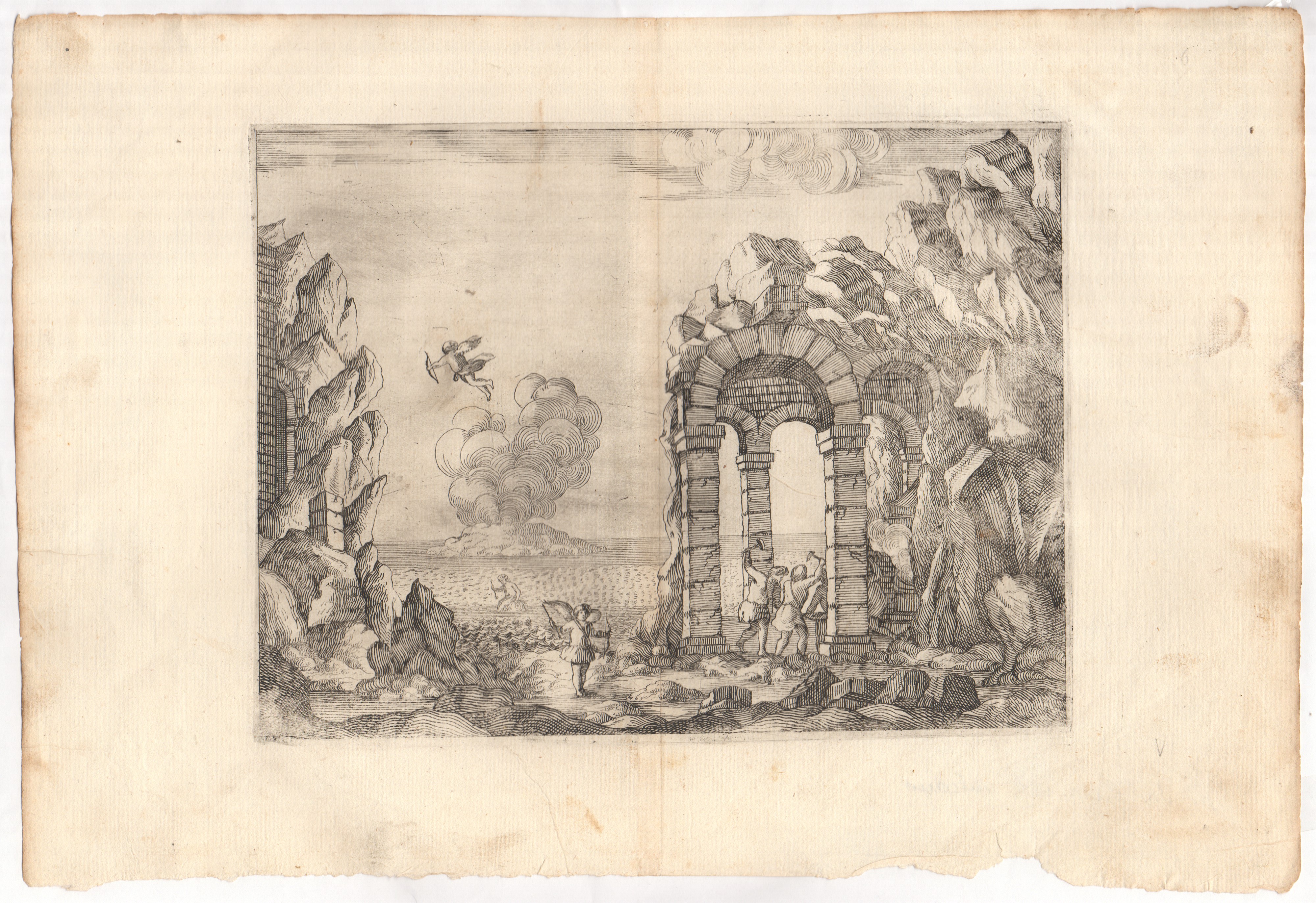 Valerio Spada - Ercole in Tebe (da Giovanni Andrea Moniglia), acquaforte