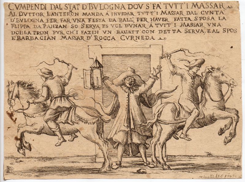 Giuseppe Maria Mitelli - Cumpendi dal Stat di Bulogna dov s'fa tutt i massar ...