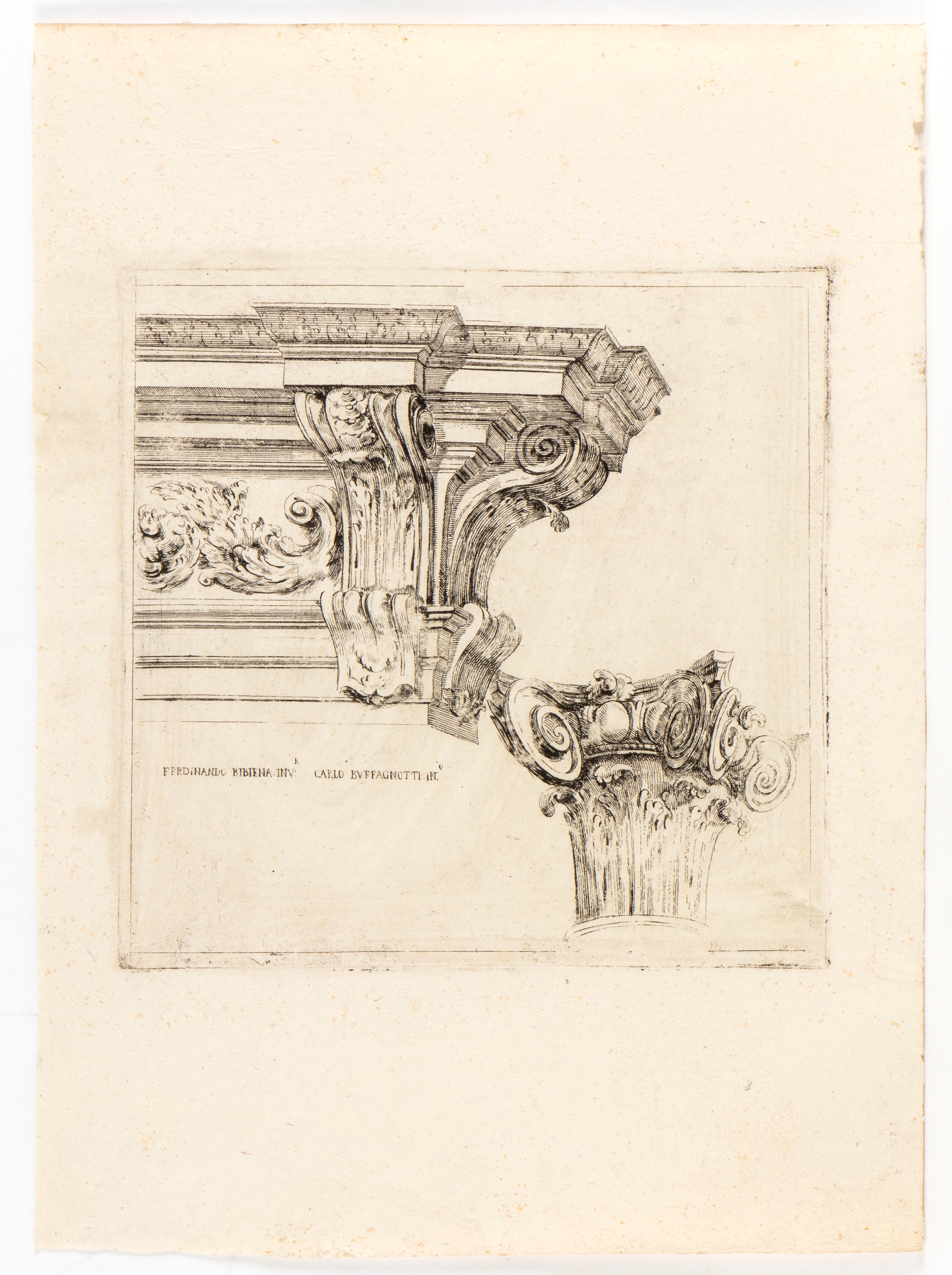 Carlo Antonio Buffagnotti - Studi architettonici, da Ferdinando Galli (Bibiena) — acqueforti