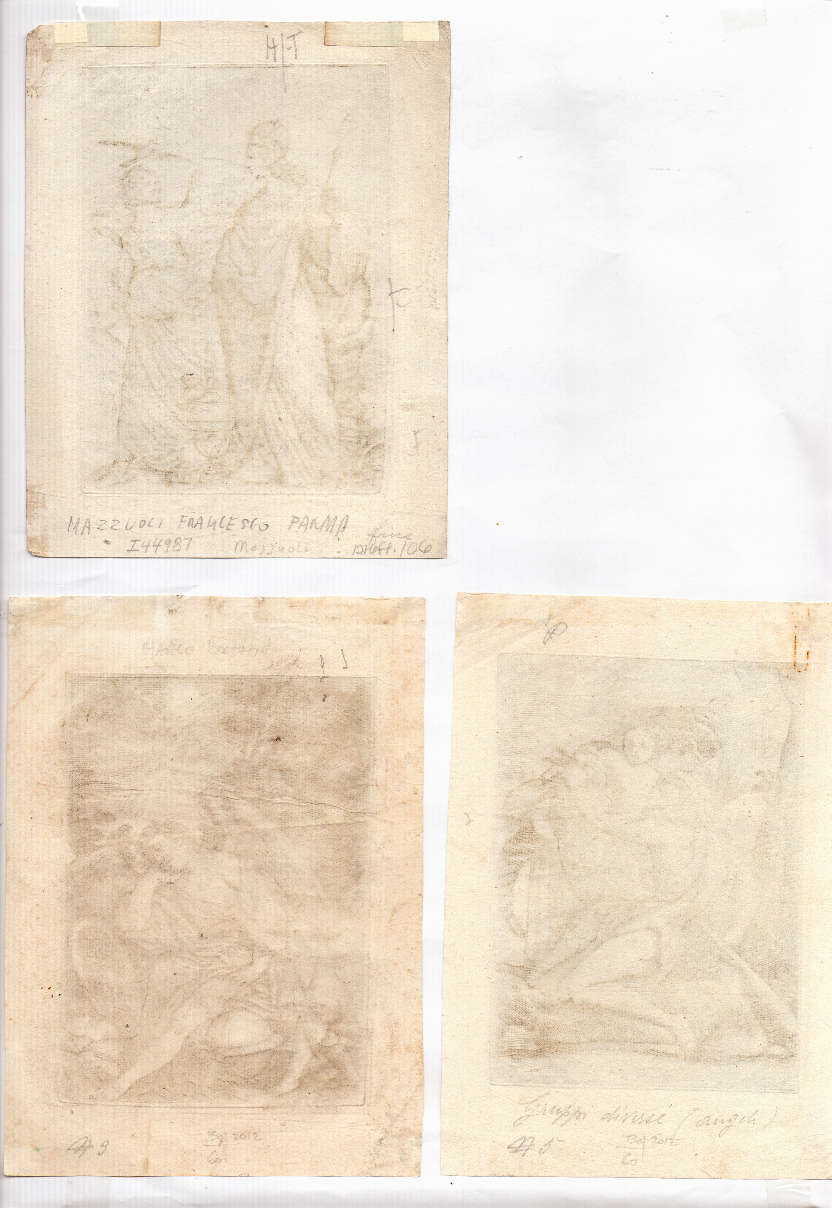 Marco Boschini - La carta del navegar pitoresco (ciclo di tre tavole allegoriche), bulino