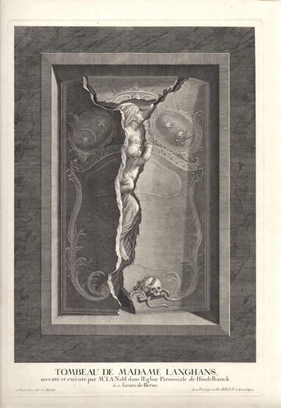 Tombeau de Madame Langhans, da Johann August Nahl