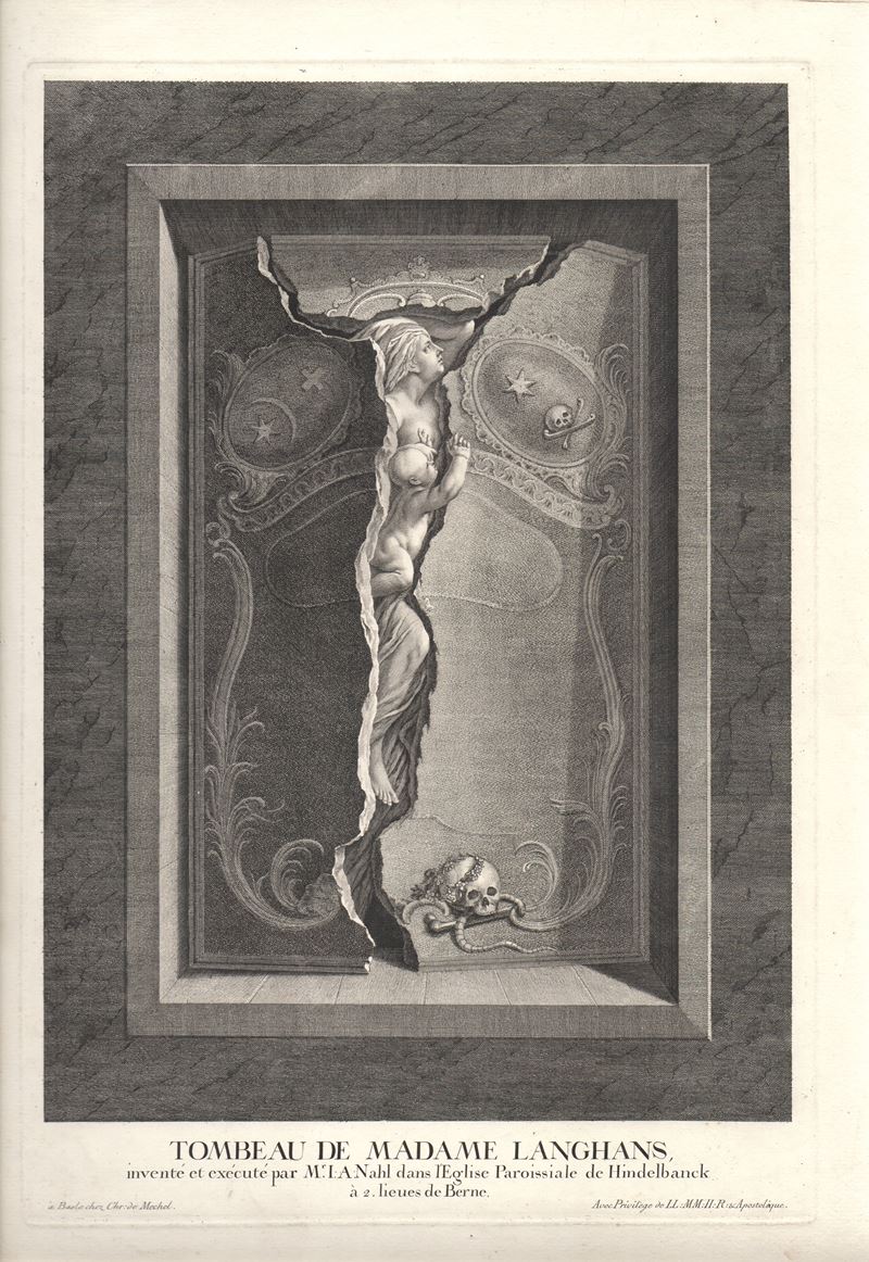 Christian Von Mechel - Tombeau de Madame Langhans, da Johann August Nahl