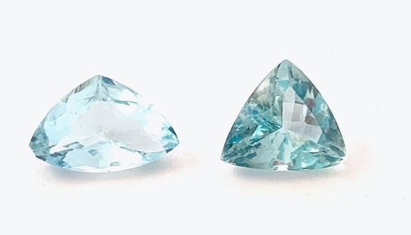 2 acquamarine naturali       